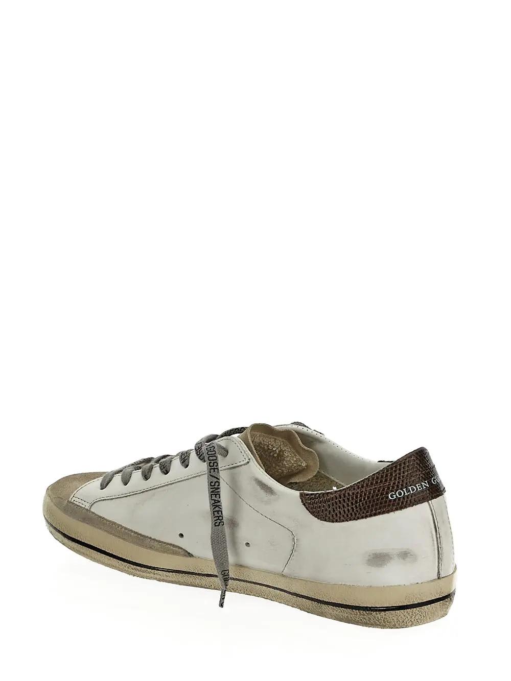 Shop Golden Goose Super-star Sneaker In White