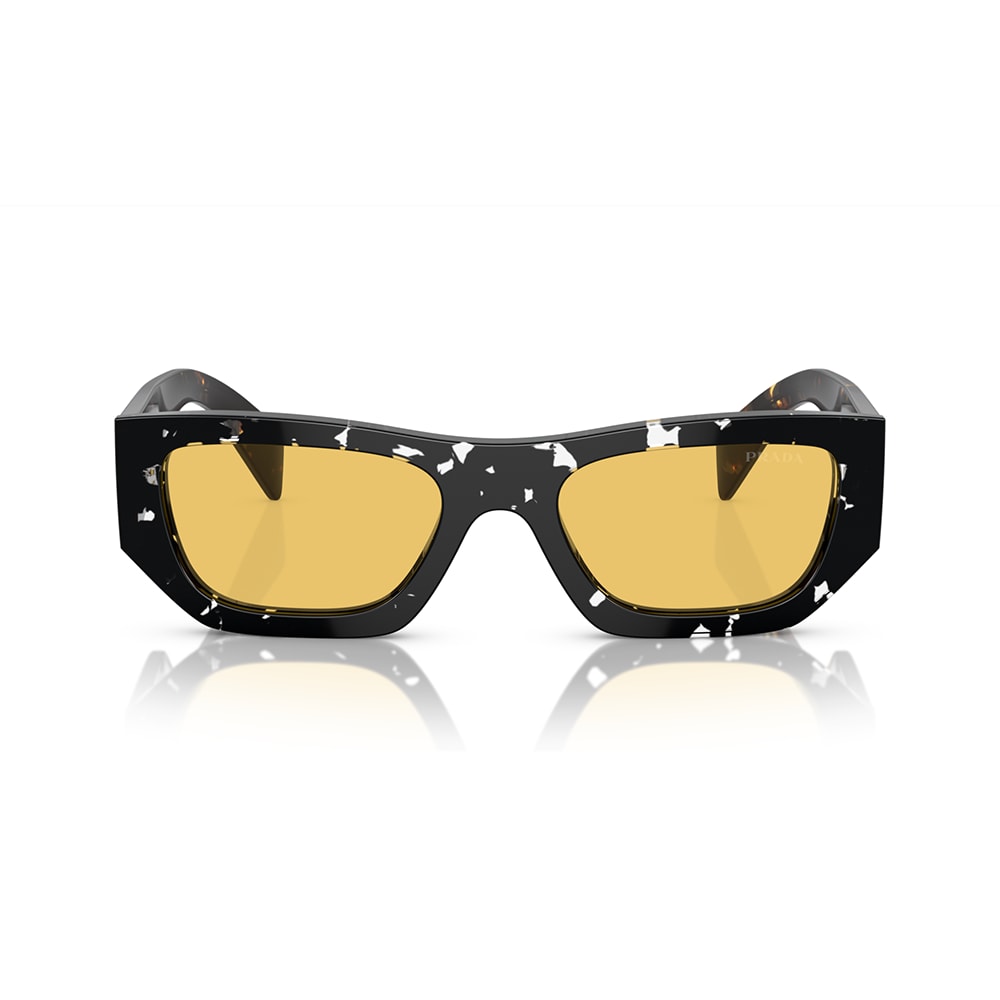 Prada Unisex Sunglasses Pr A01s In Nero/giallo