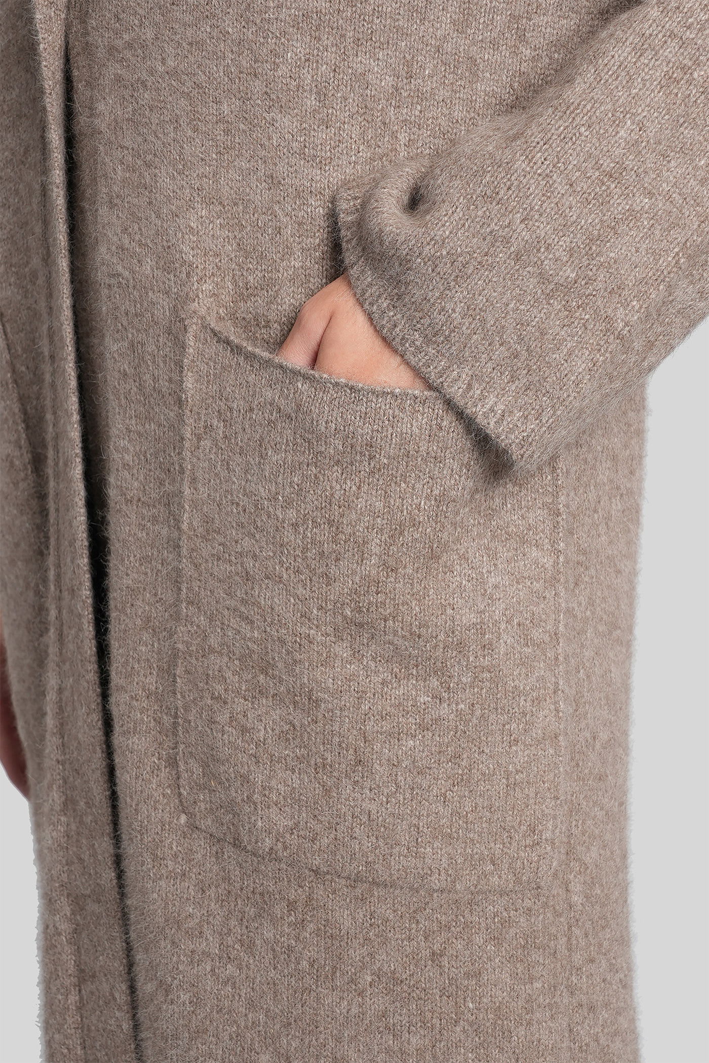 Loulou Studio Smet Cardigan In Beige Wool In Brown