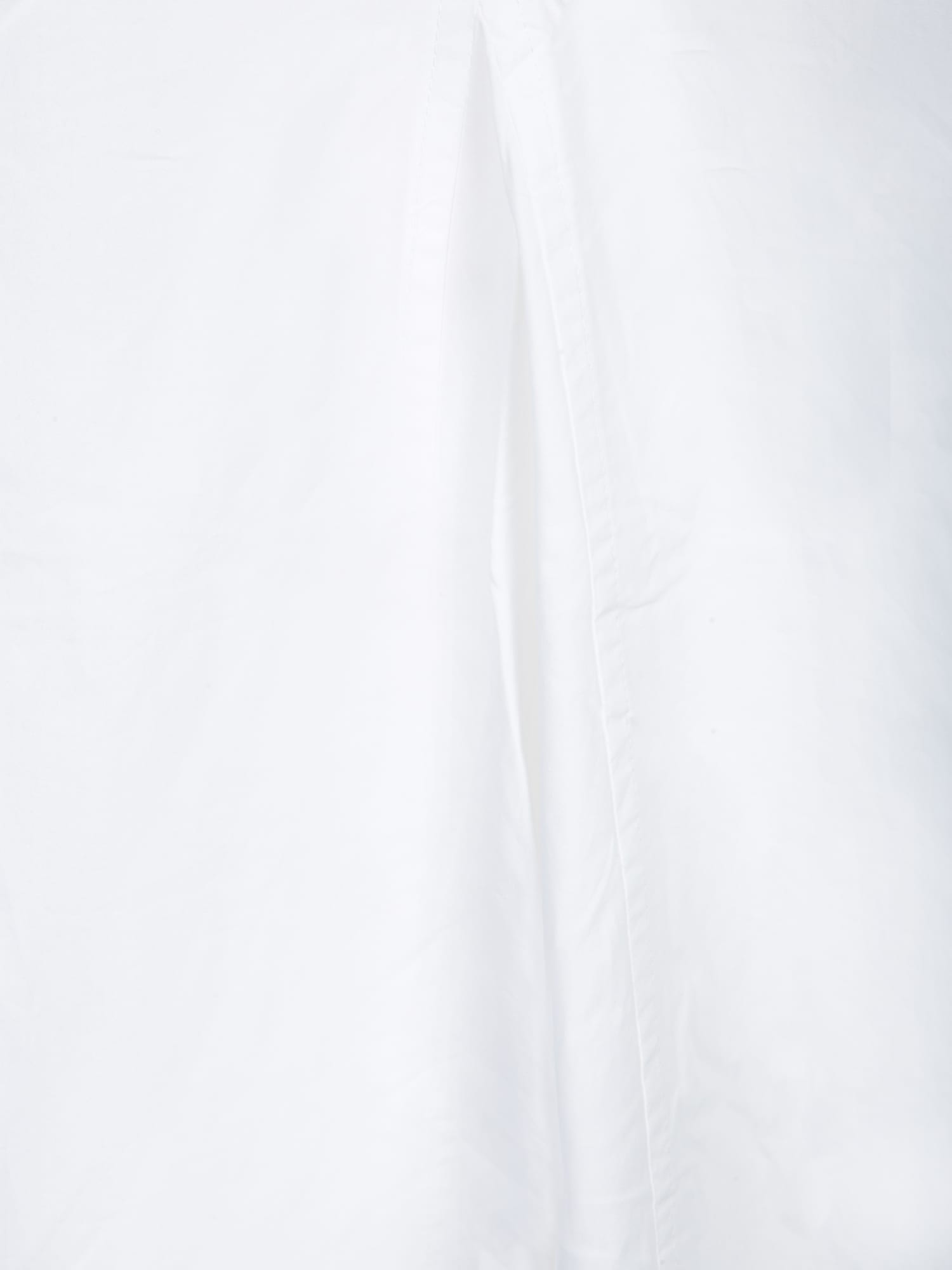 Ganni Poplin Midi Dress Bright White Size 22 In White