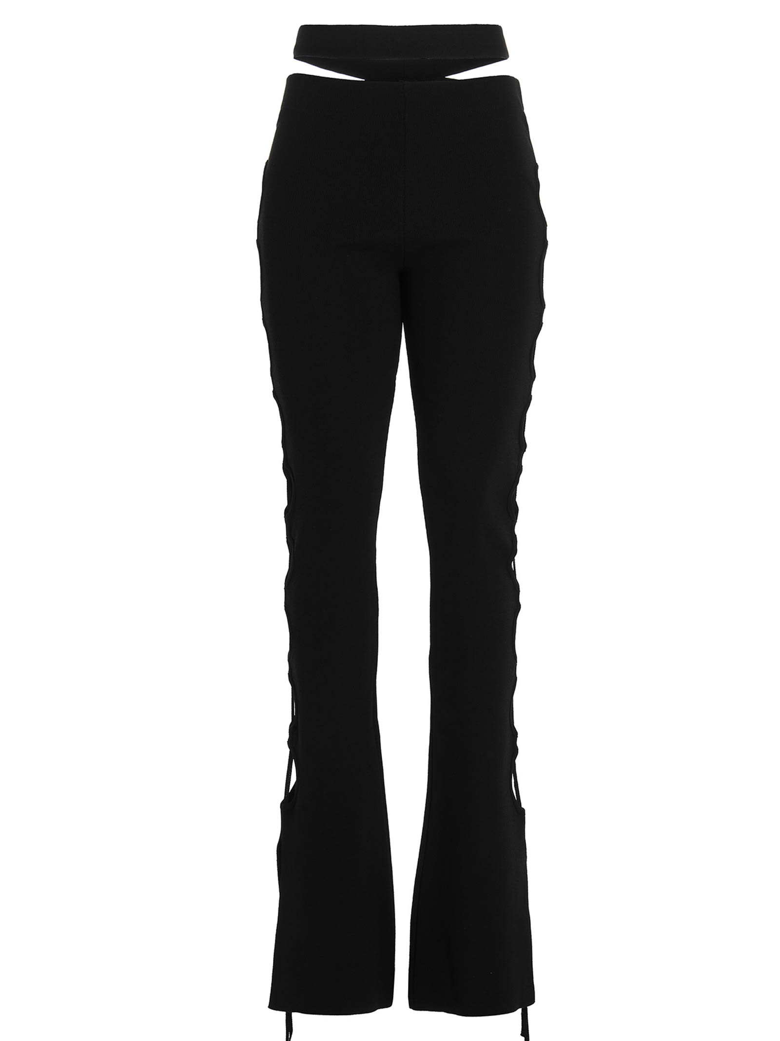 ANDREADAMO Cut Out Pants With Lacing