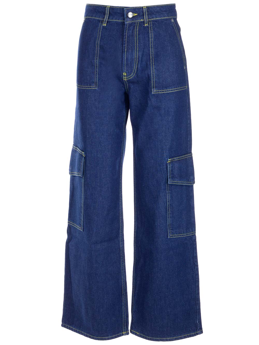 GANNI CARGO FLARED JEANS