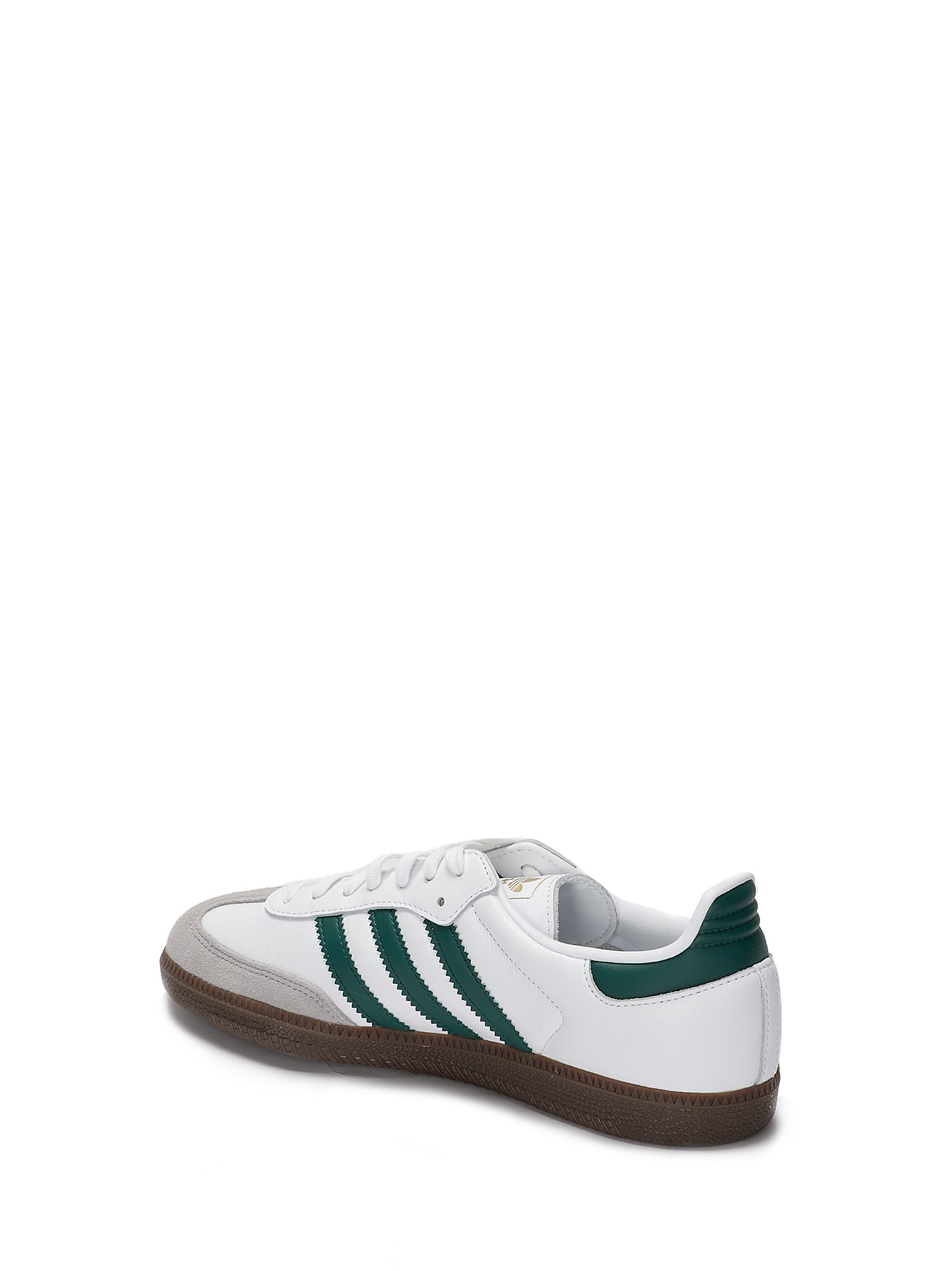 Adidas Originals Samba Og Sneakers In White And Dark Green