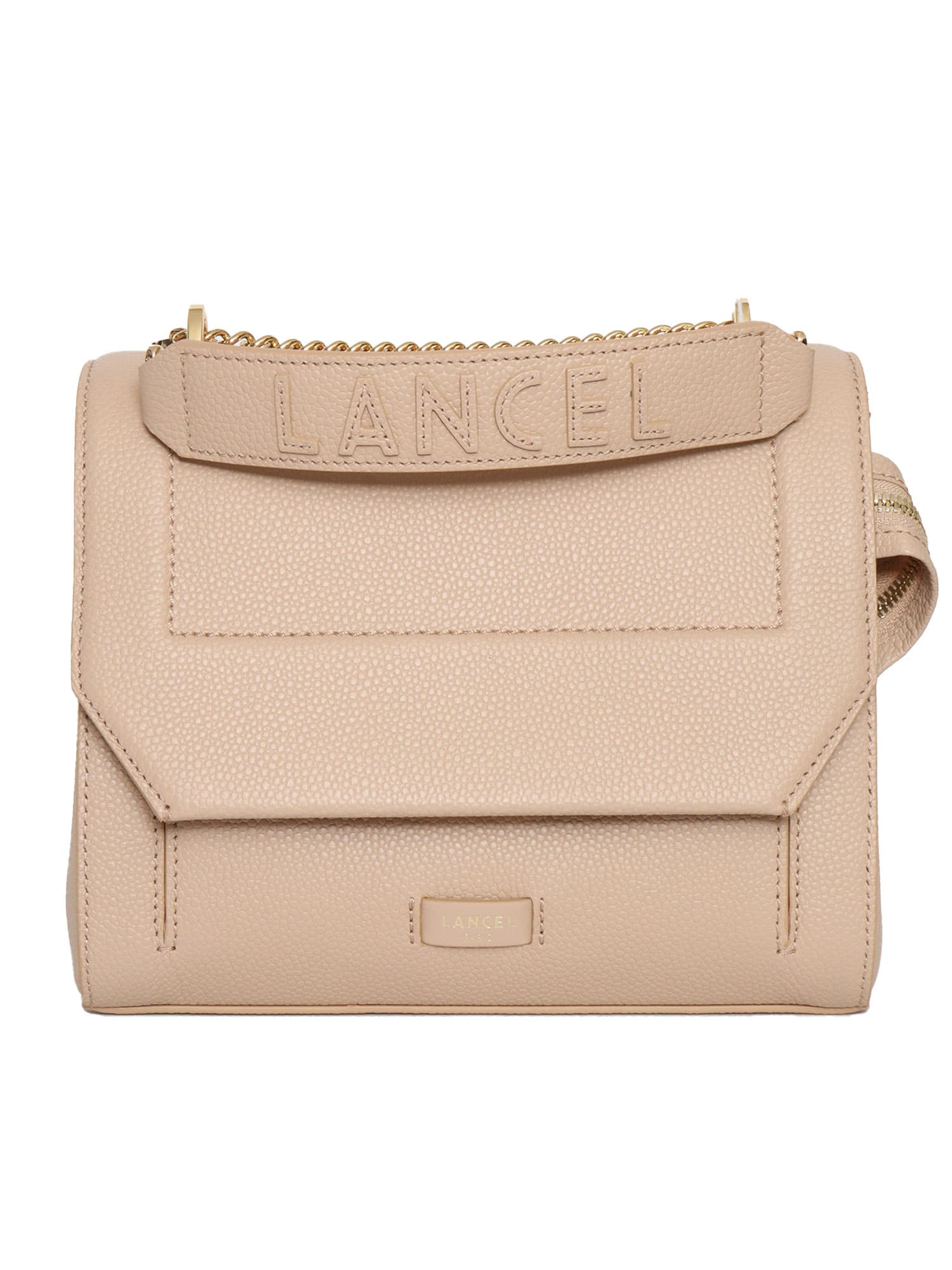 Lancel M Flap Bag In Sand