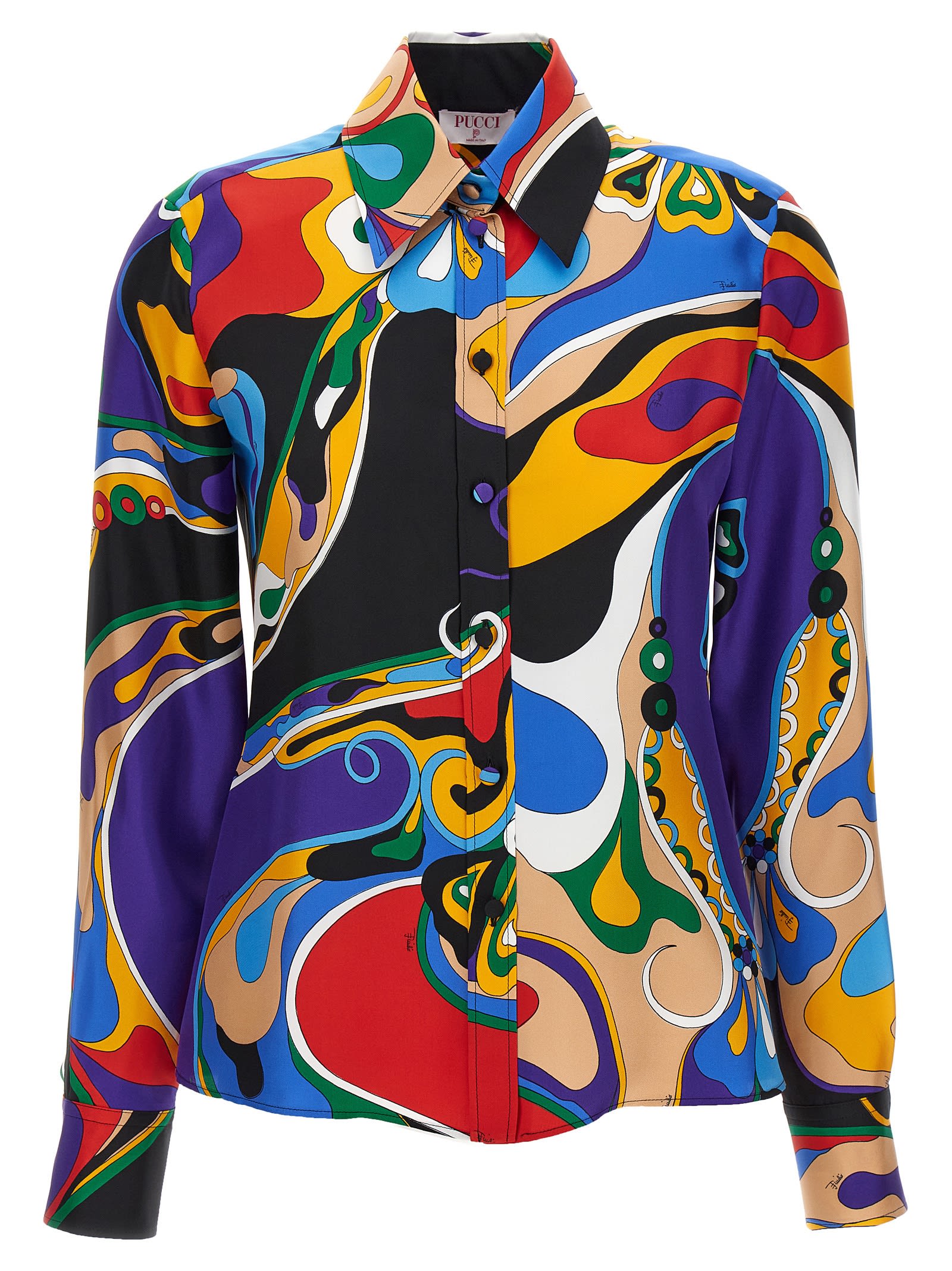 Shop Pucci Orchidee Shirt In Multicolor