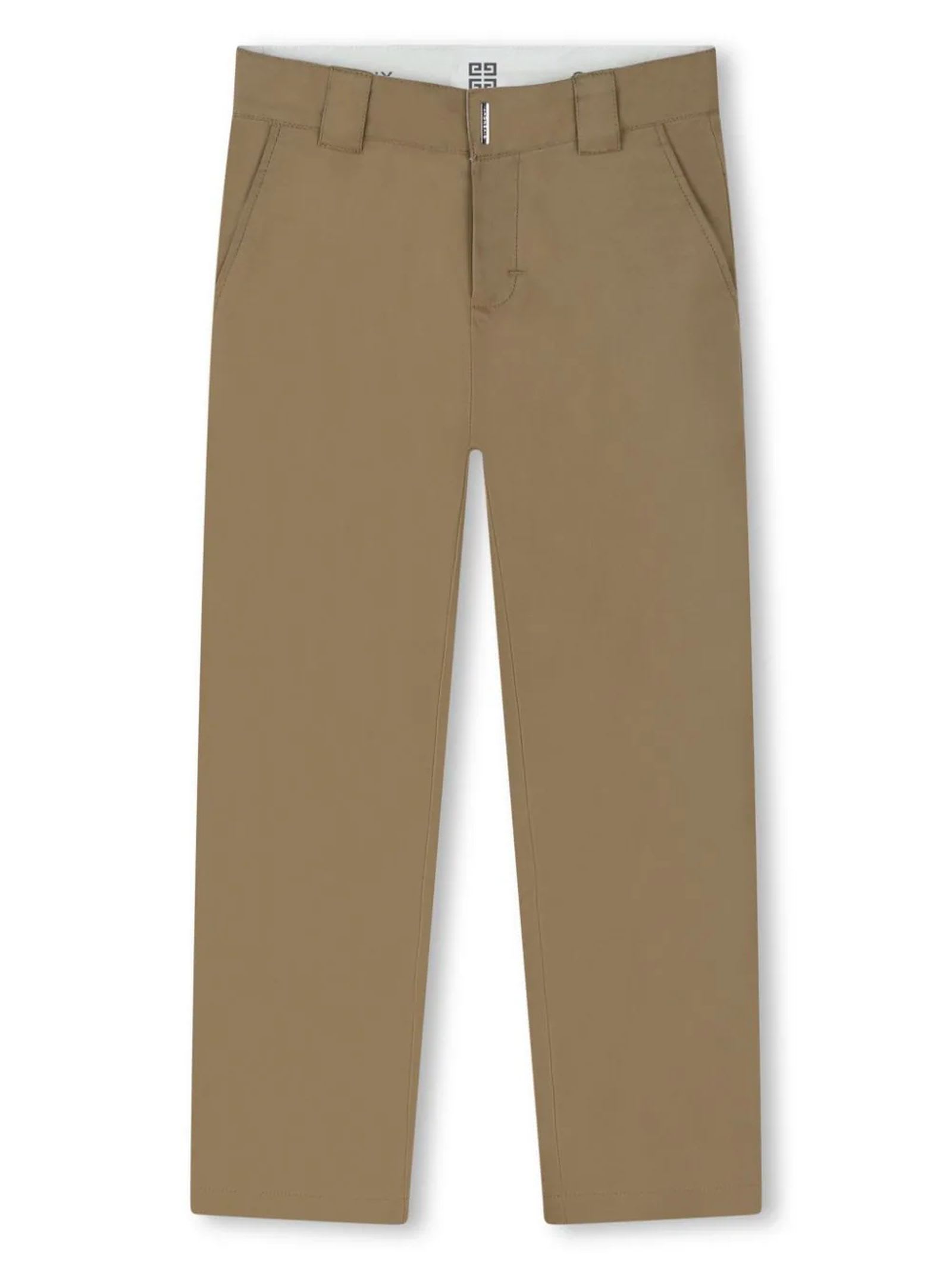 Shop Givenchy Kids Trousers Brown