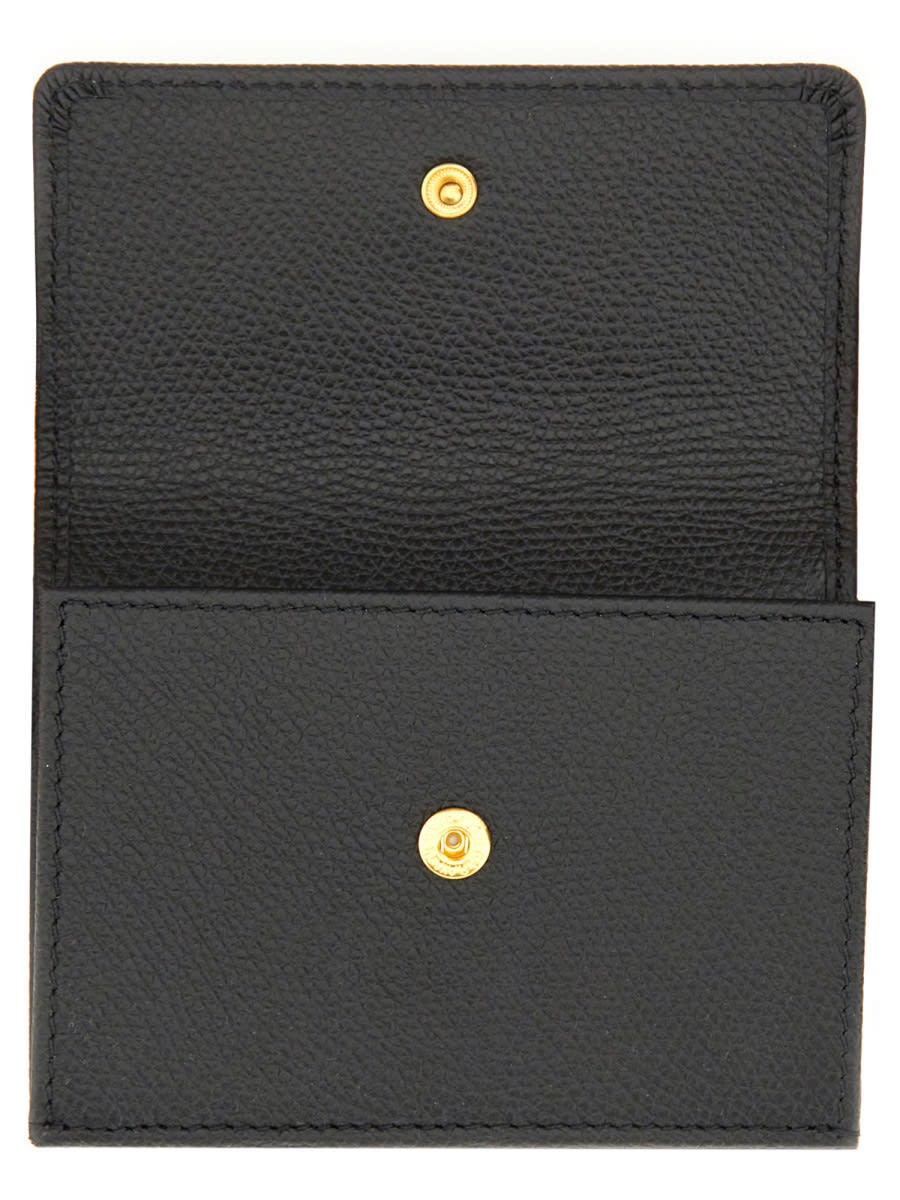 Valentino Vlogo Signature Trifold Wallet In Black