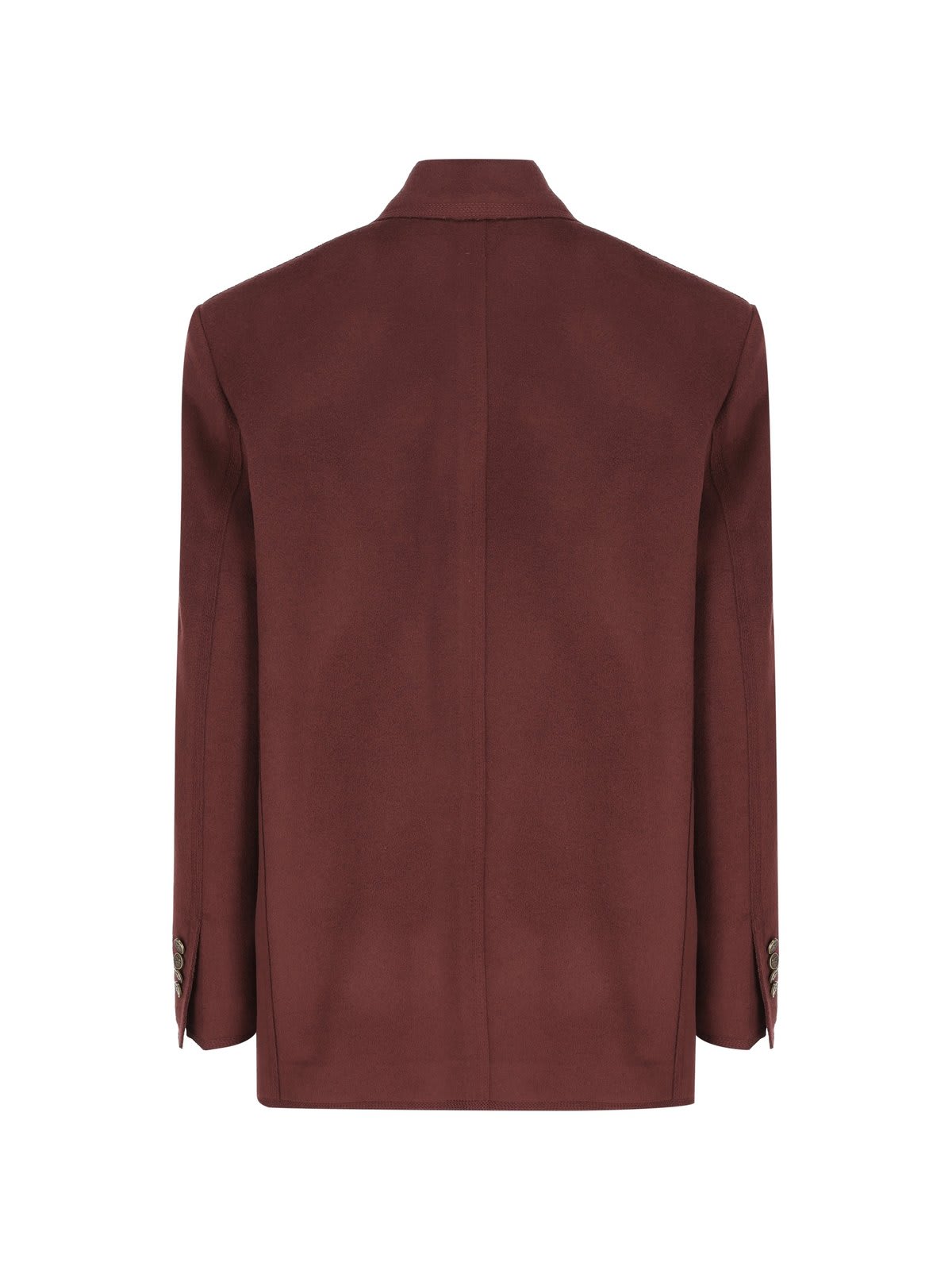 Shop Etro Double-breasted Oversized Blazer In Red