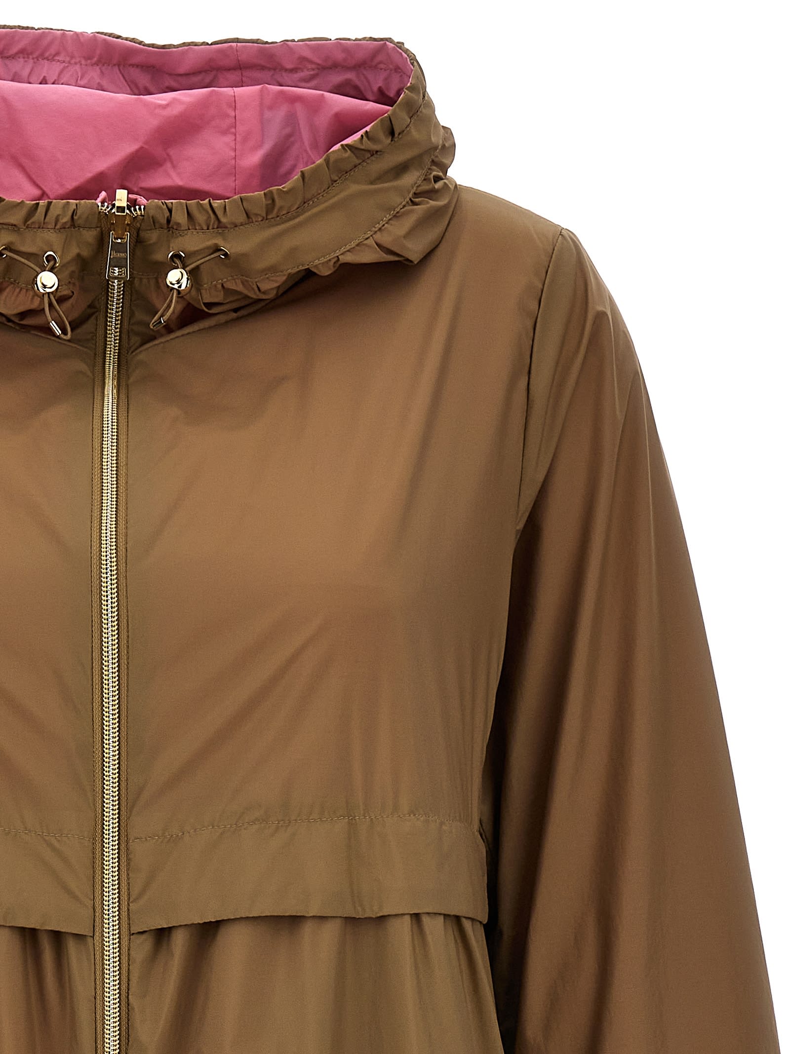 Herno Reversible Long Jacket In Multicolor