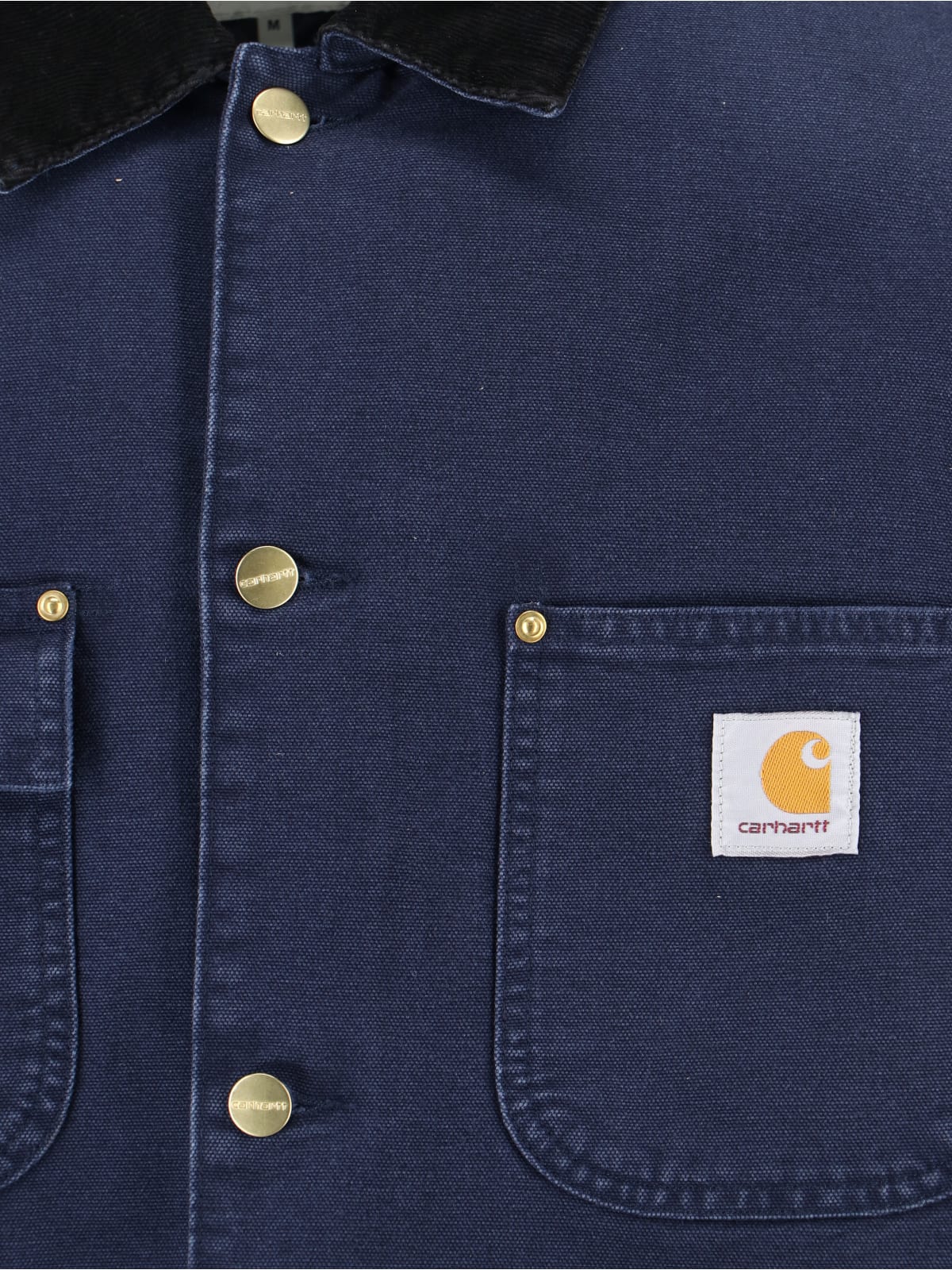 Carhartt Casual Jacket With Long Sleeves And Pockets In Blue