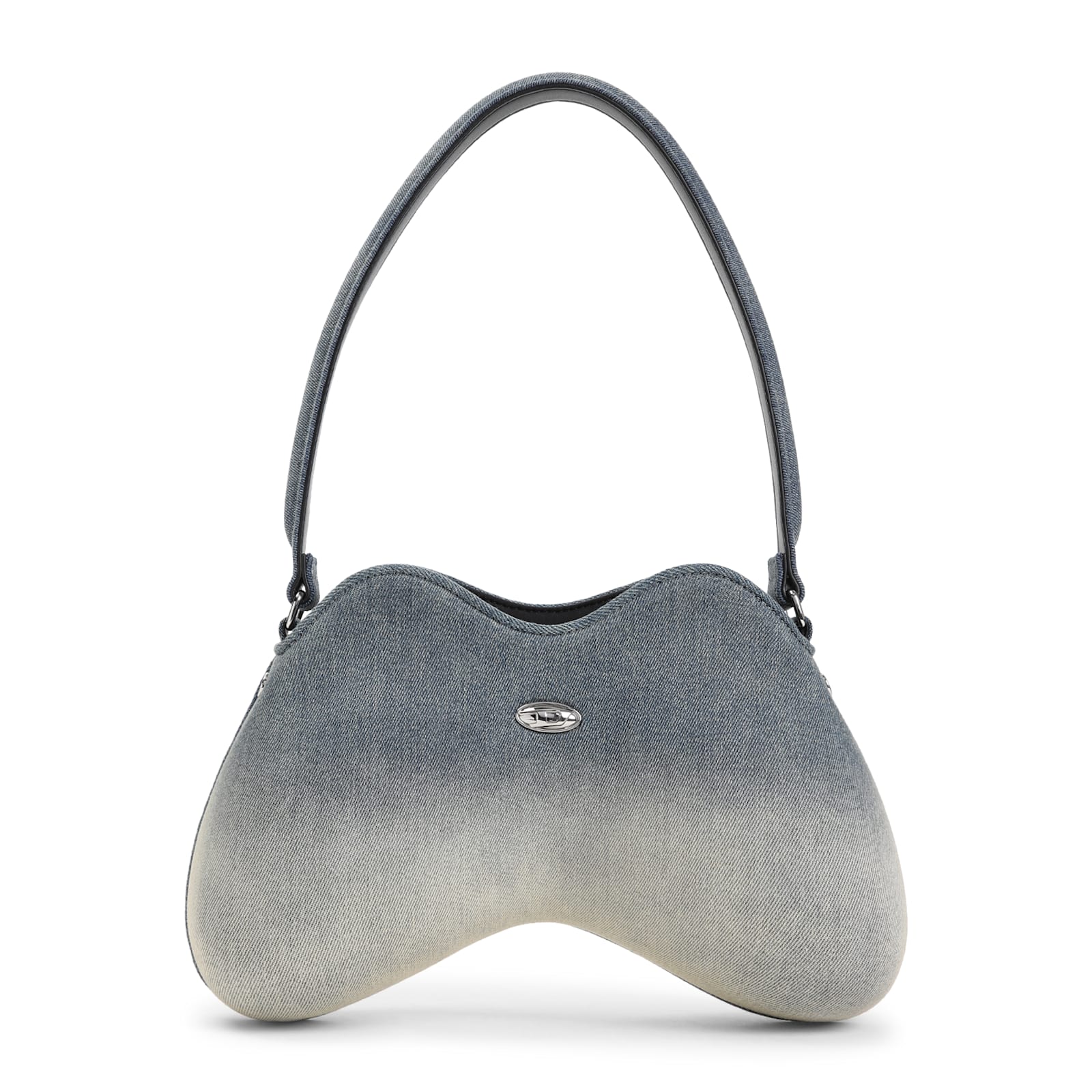 Shop Diesel Double D Shoulder Shoulder Bag In Denim