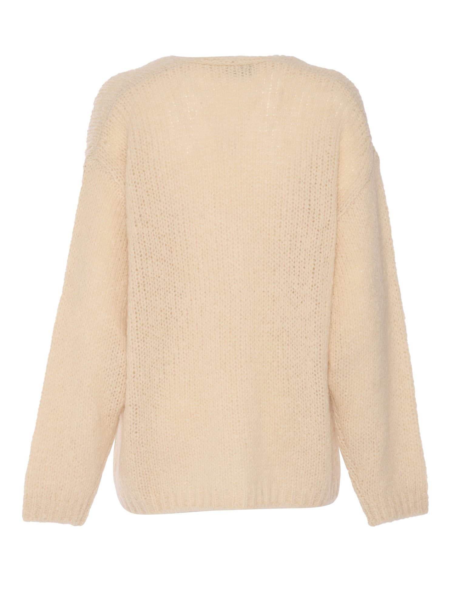 Shop Weekend Max Mara Arduino Beige Cardigan In White