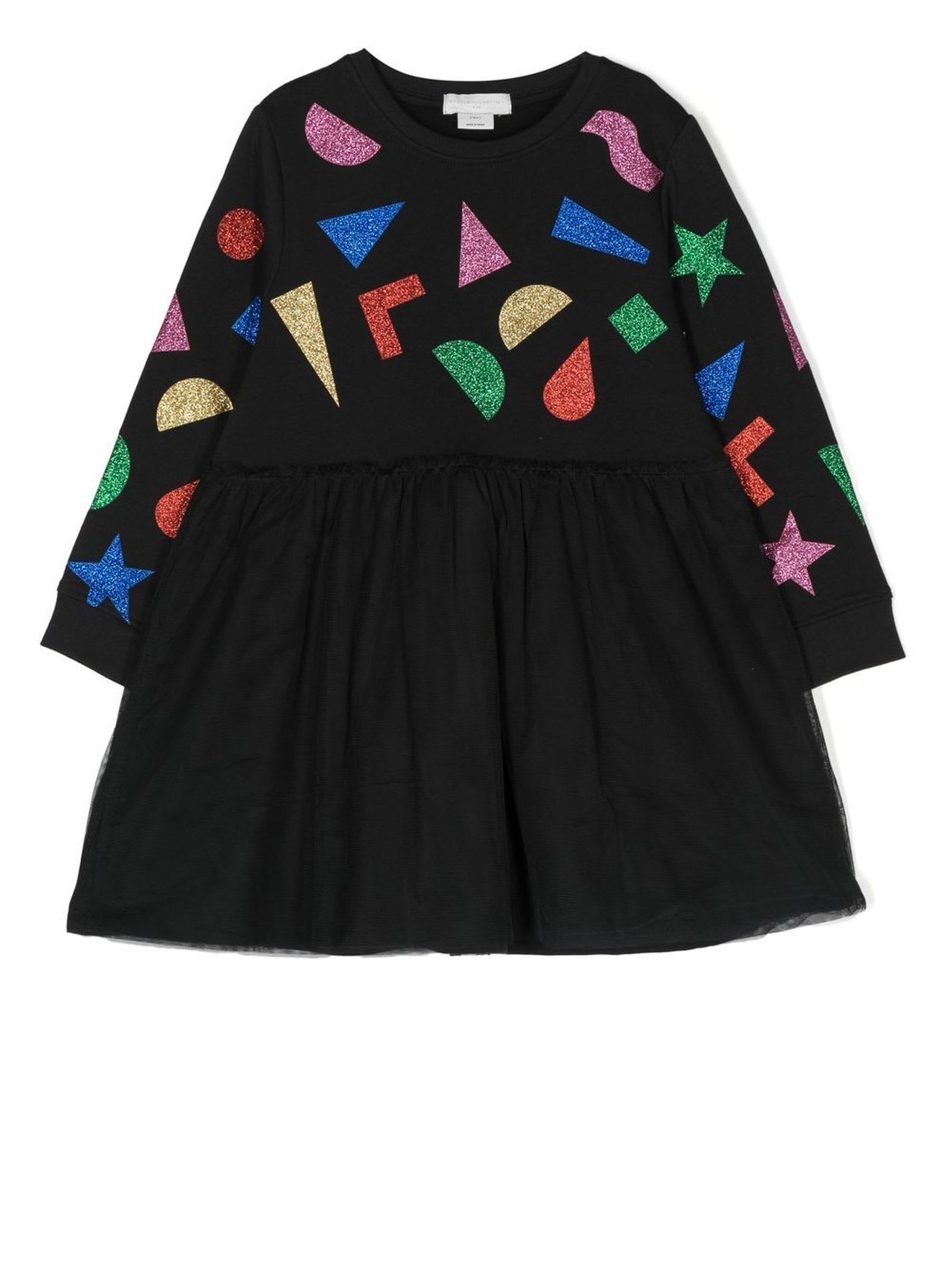 Stella McCartney Kids Black Polyester Dress