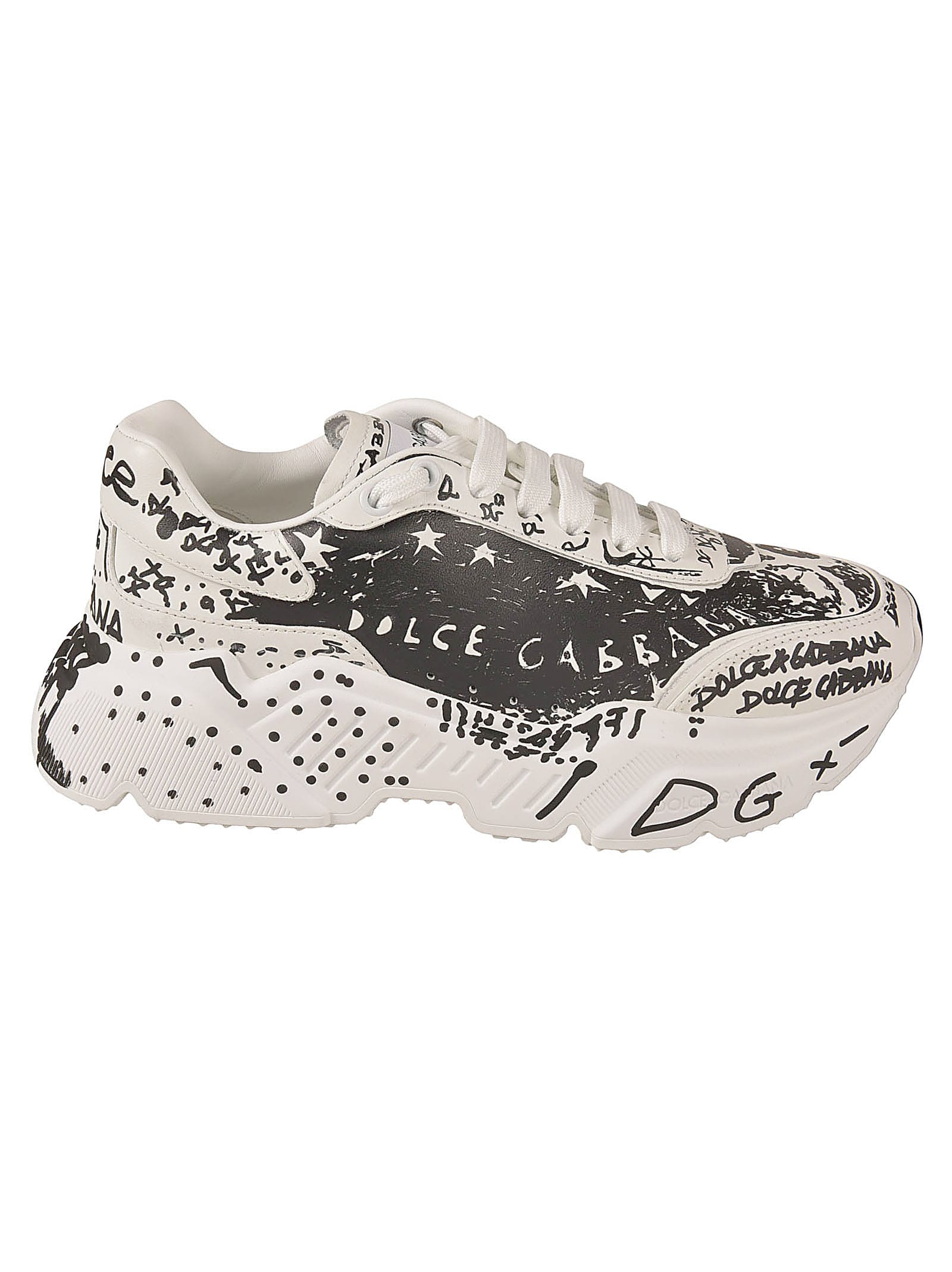 Dolce & Gabbana Graffiti Logo Sneakers