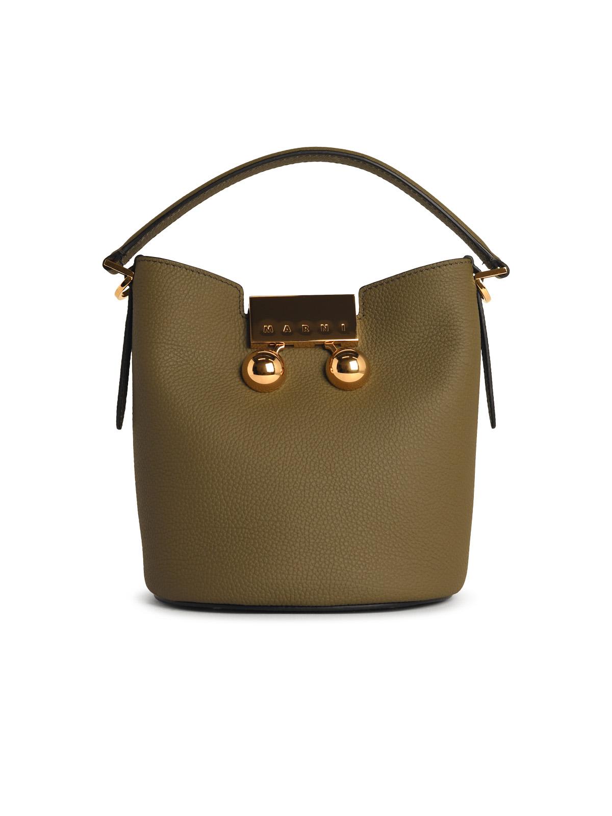 trunkaroo Green Leather Bag