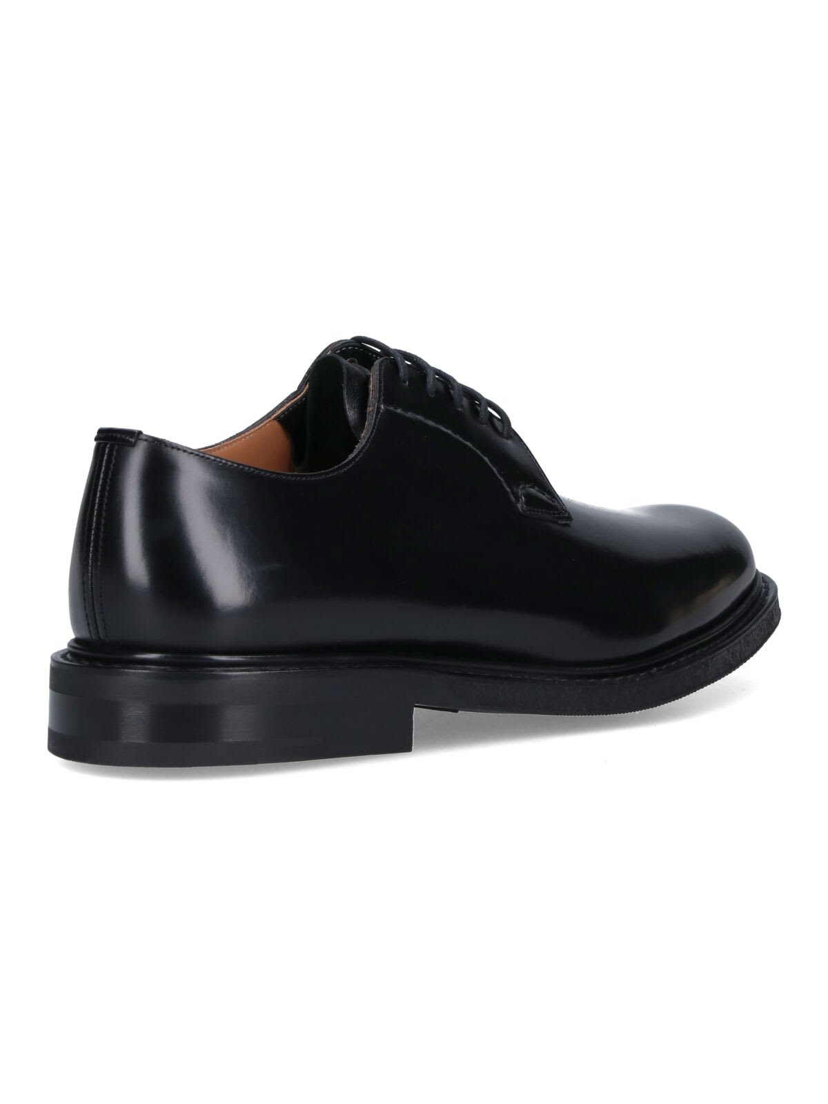 Church's Black Leather Lace Up Shoes In Black