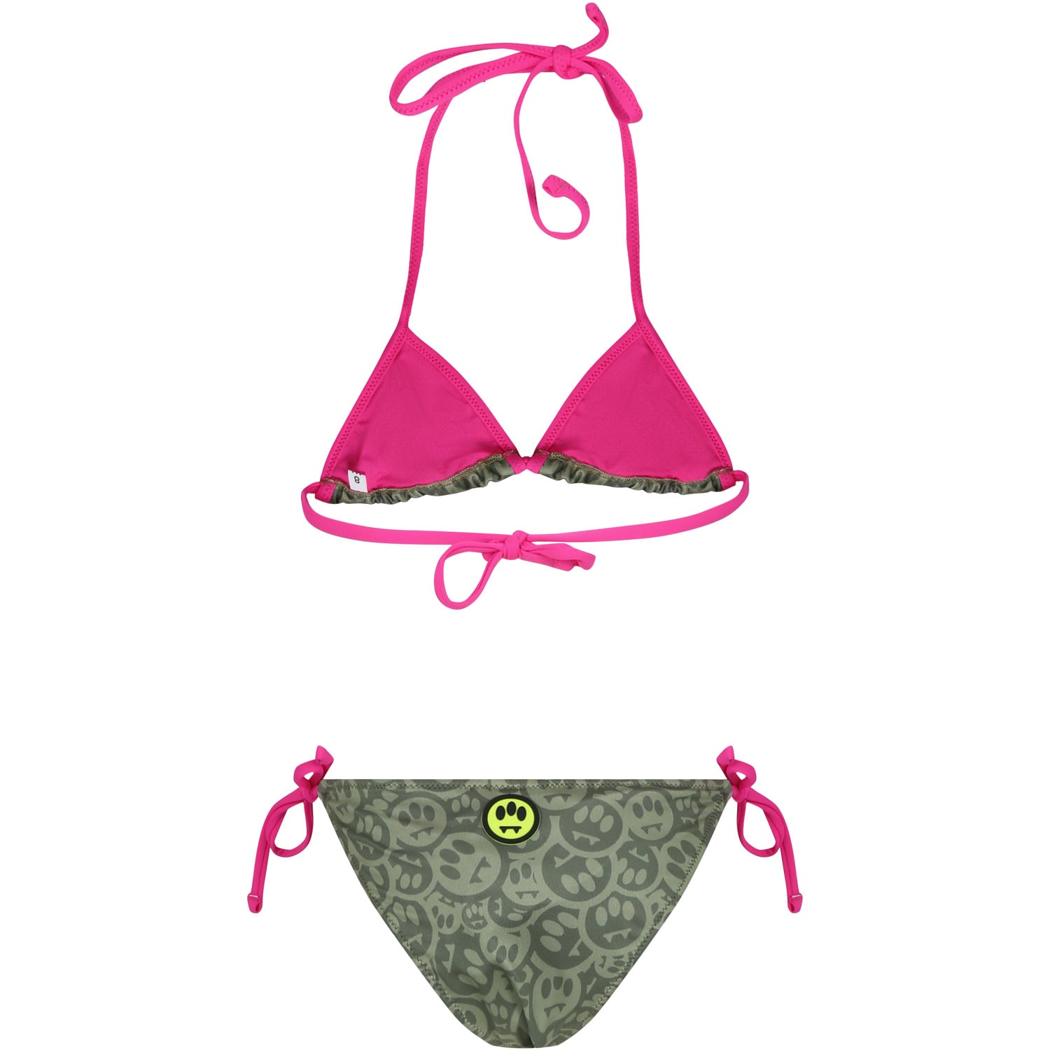 Shop Barrow Green Bikini For Girl With Smiley Print