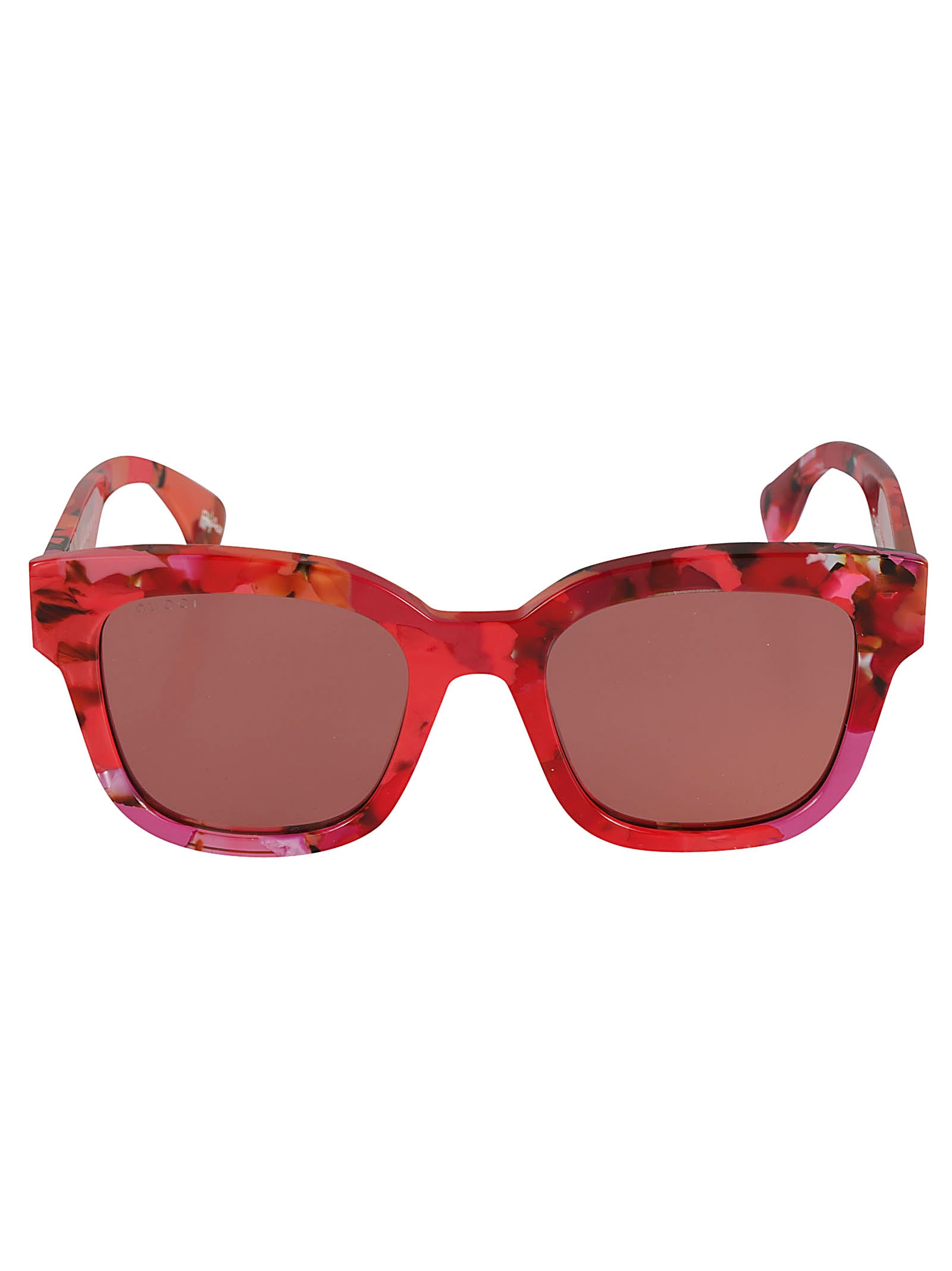 Shop Gucci Wayfarer Sunglasses In Red