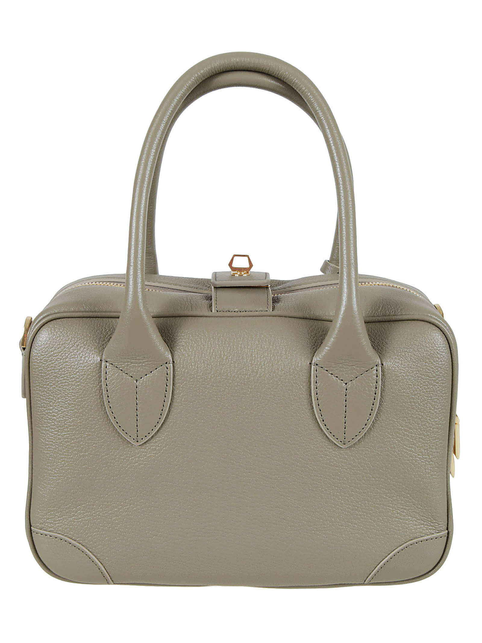 Shop Golden Goose Vita Tote In Sage Green