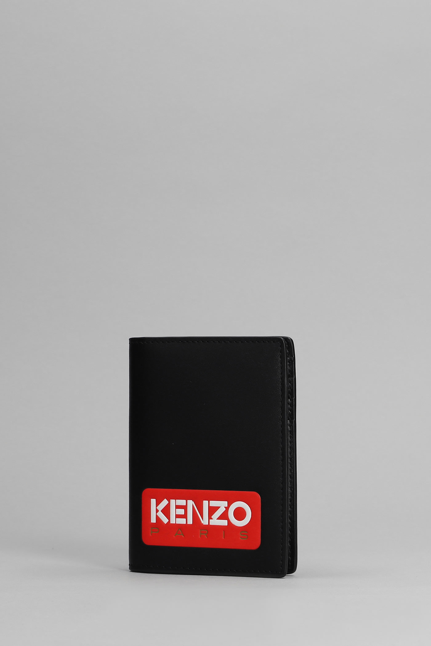 Shop Kenzo Wallet In Black Leather In Nero