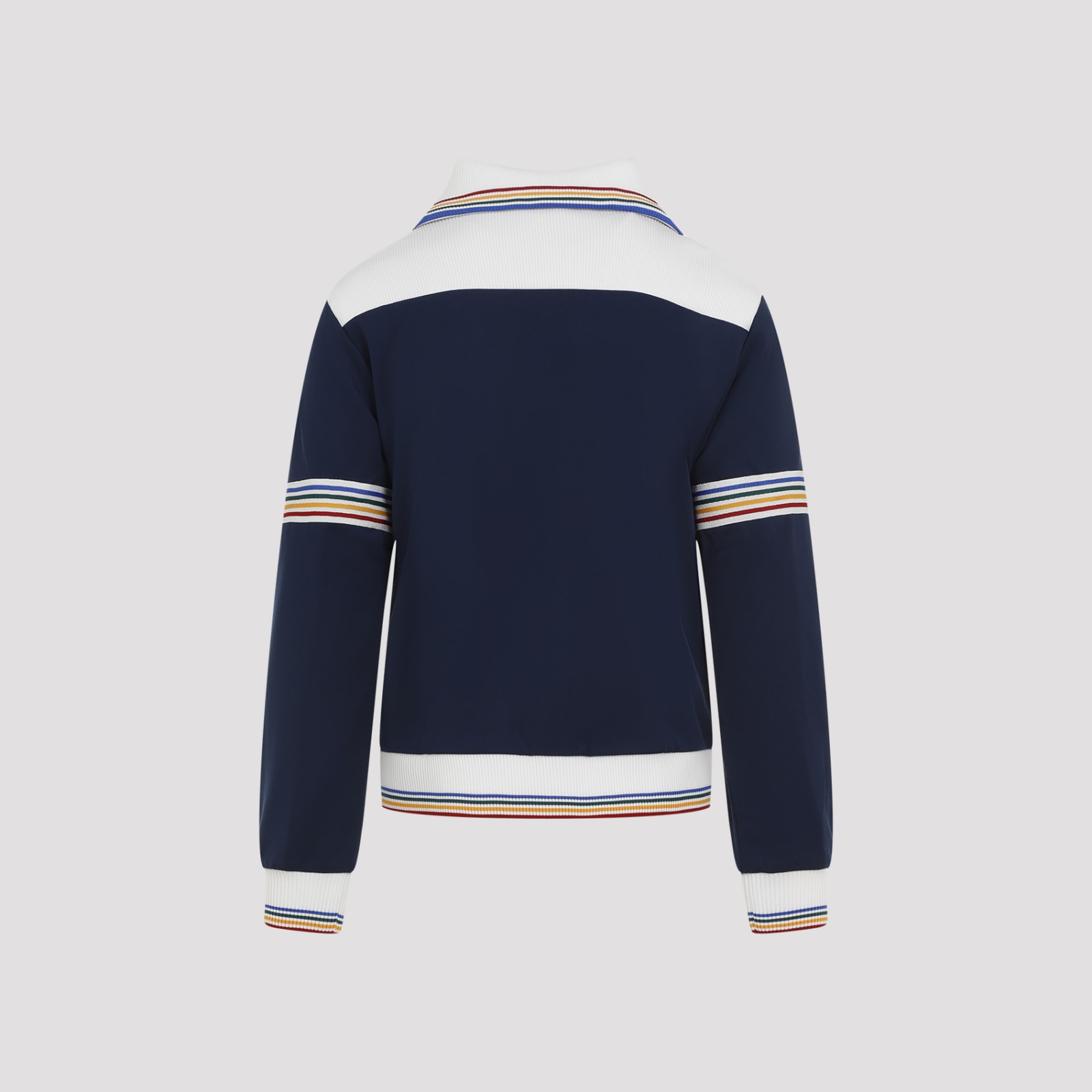 Shop Casablanca Varsity Track Jacket In Navy