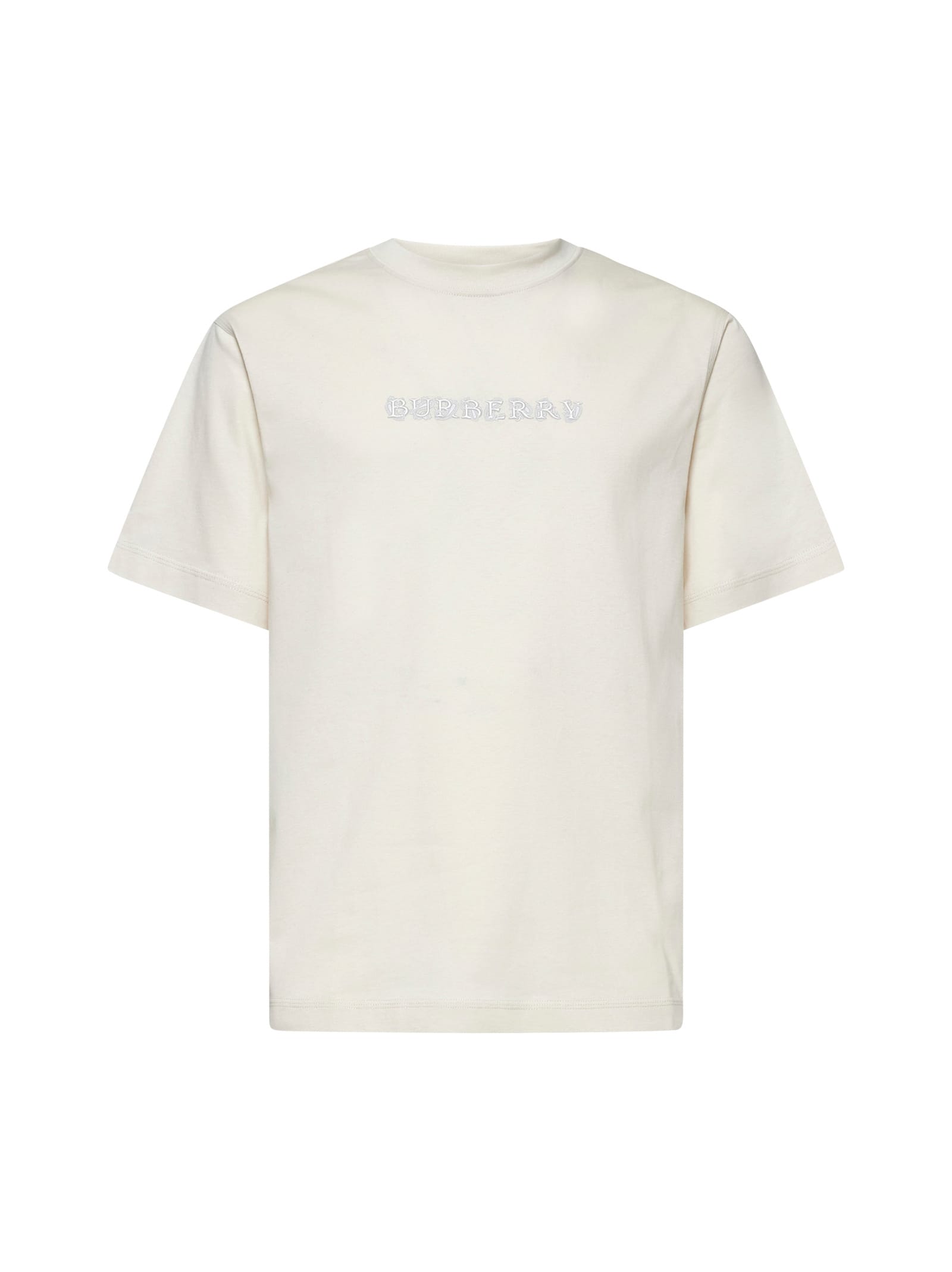 Shop Burberry T-shirt In Tundra