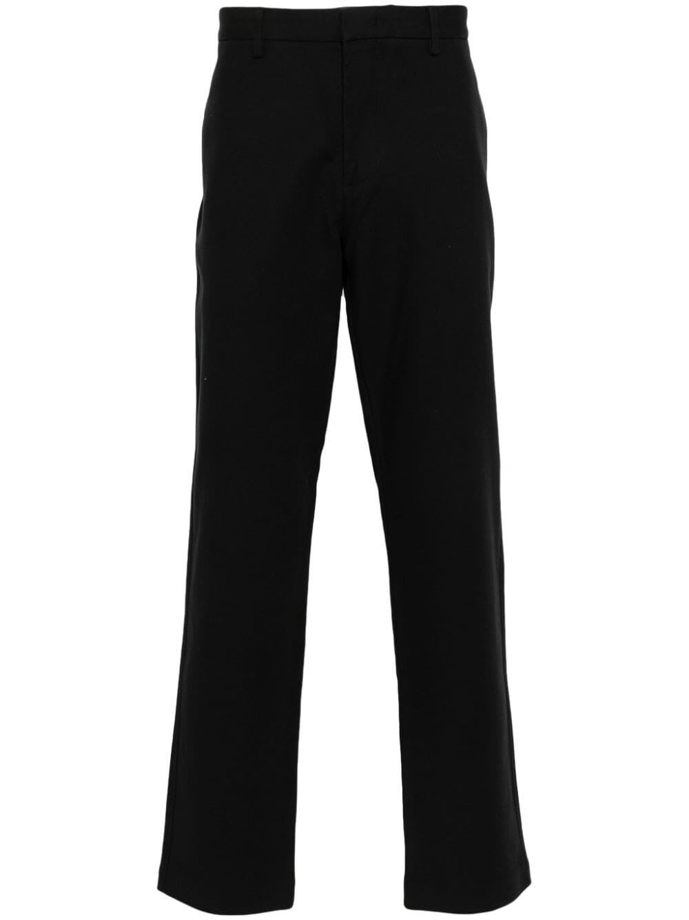 Shop Emporio Armani Trousers In Black