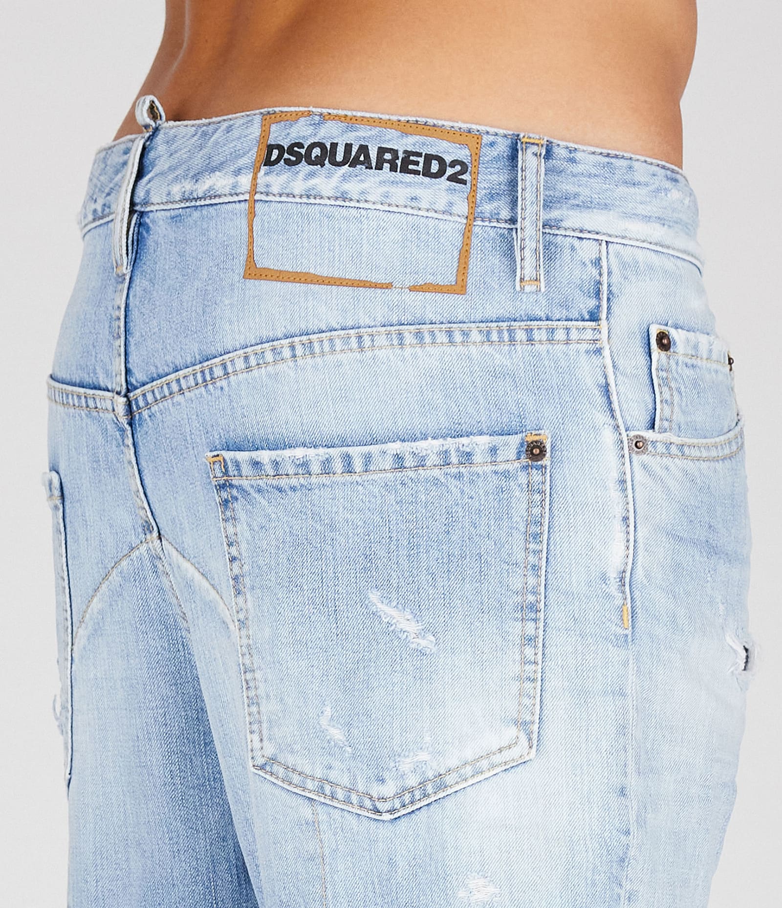 Shop Dsquared2 5 Pockets In Navy Blue