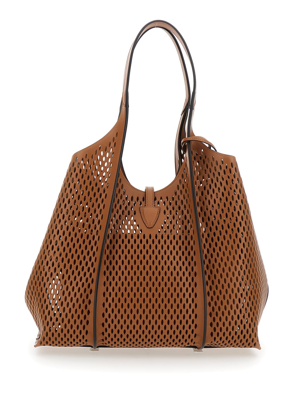 Tod's Medium T Timless Shopping Bag In Brown