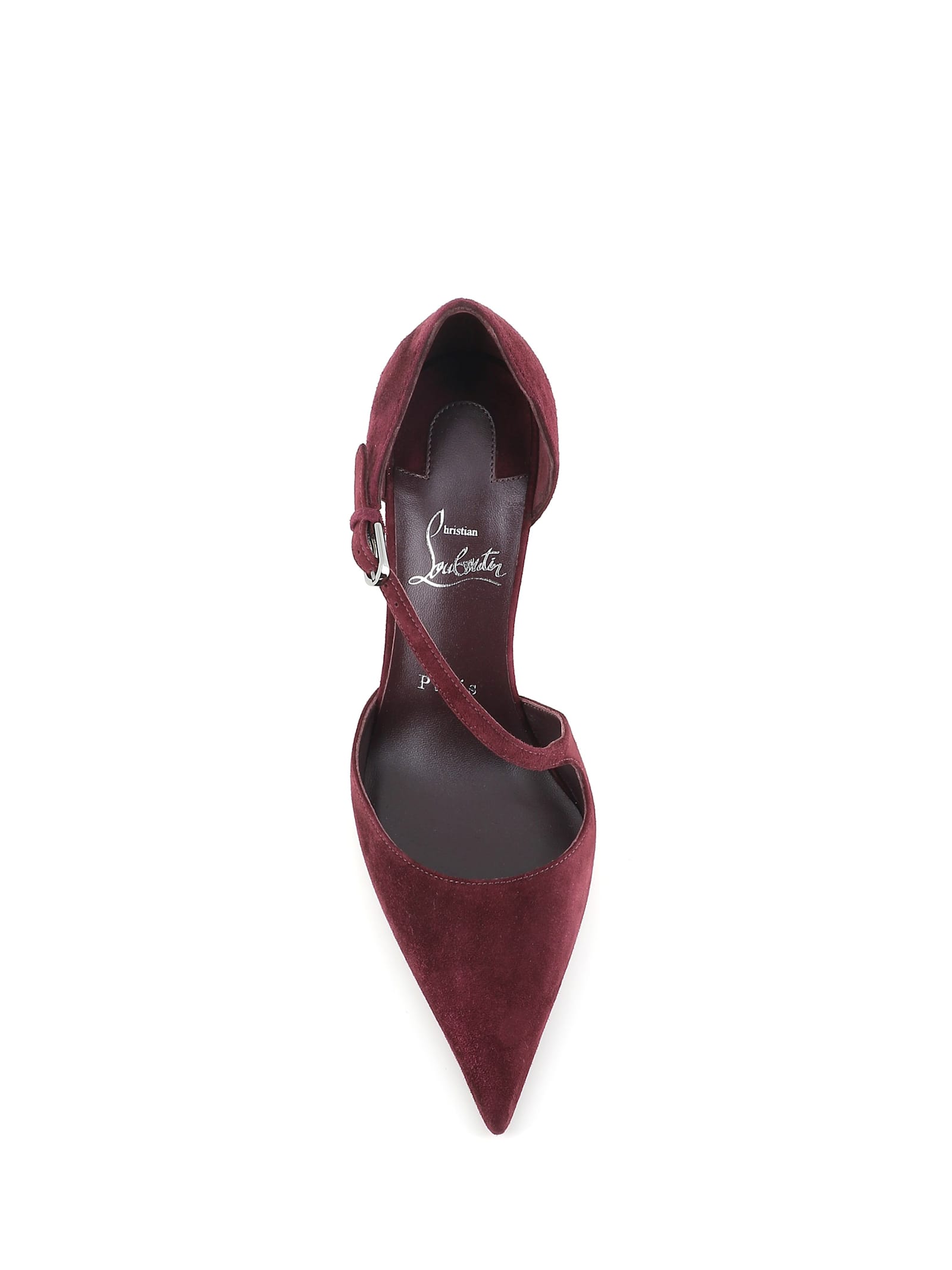 Christian Louboutin Miss Ziggyta 100 Suede Pumps In Red