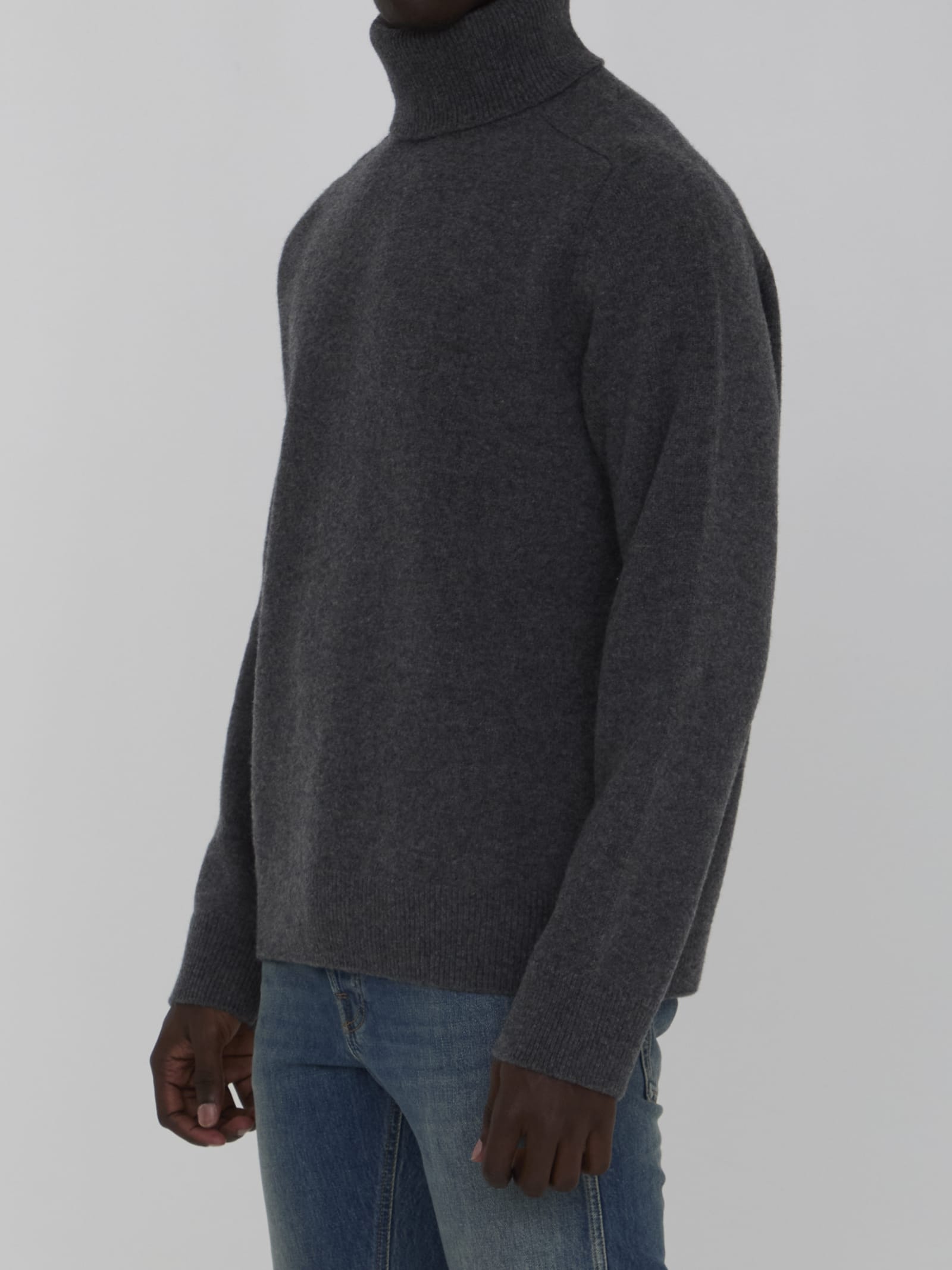 Shop Maison Margiela Wool Jumper In Black