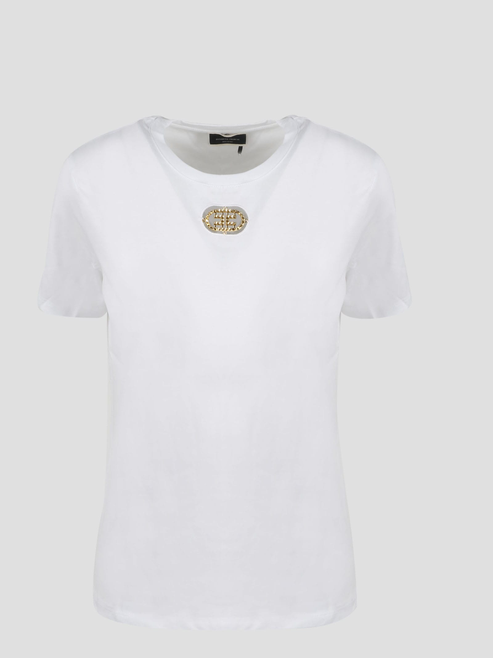 Elisabetta Franchi gold porthole t-shirt
