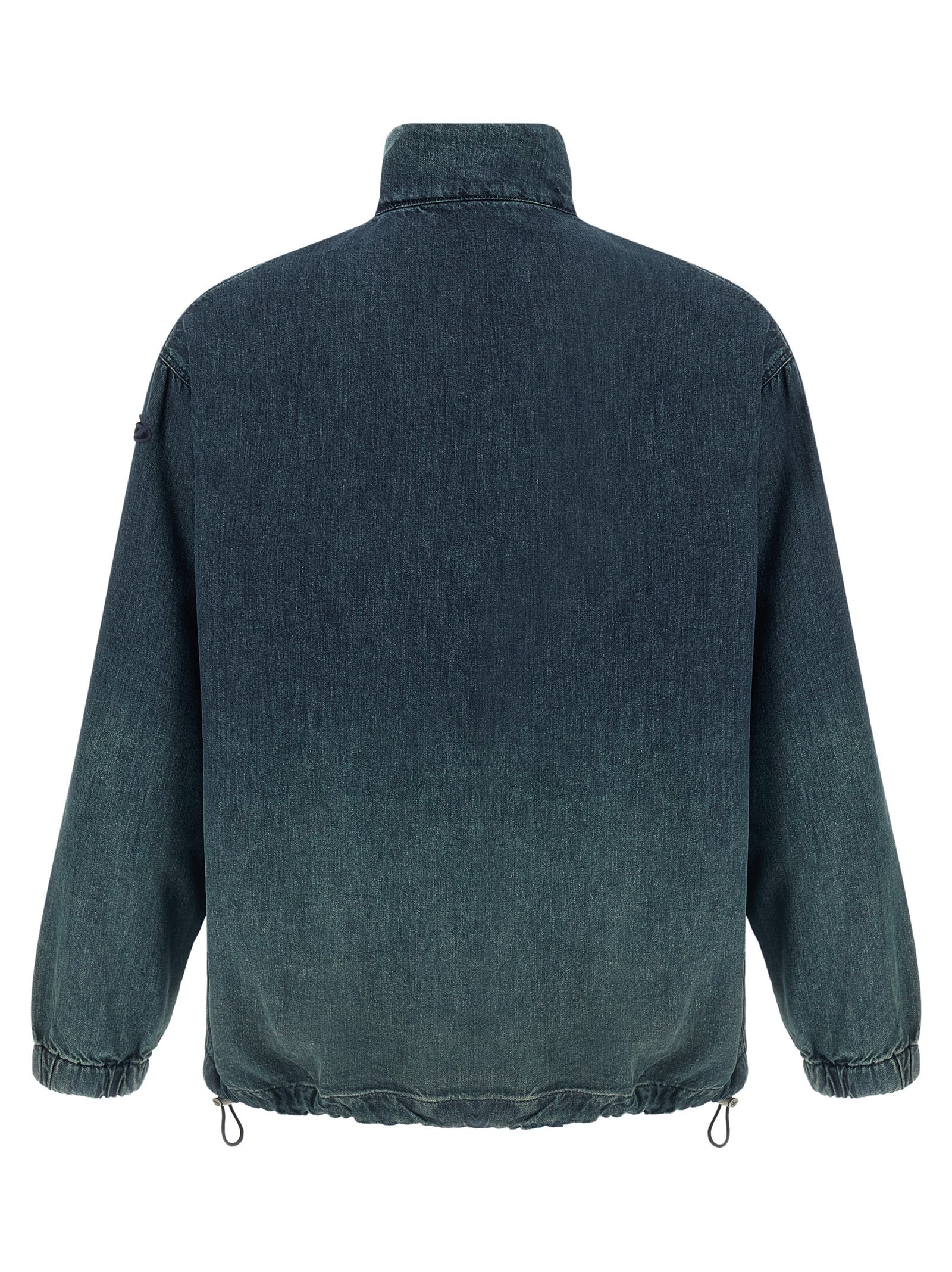 Diesel Jacket In Recycled Nylon Taslan In Blue