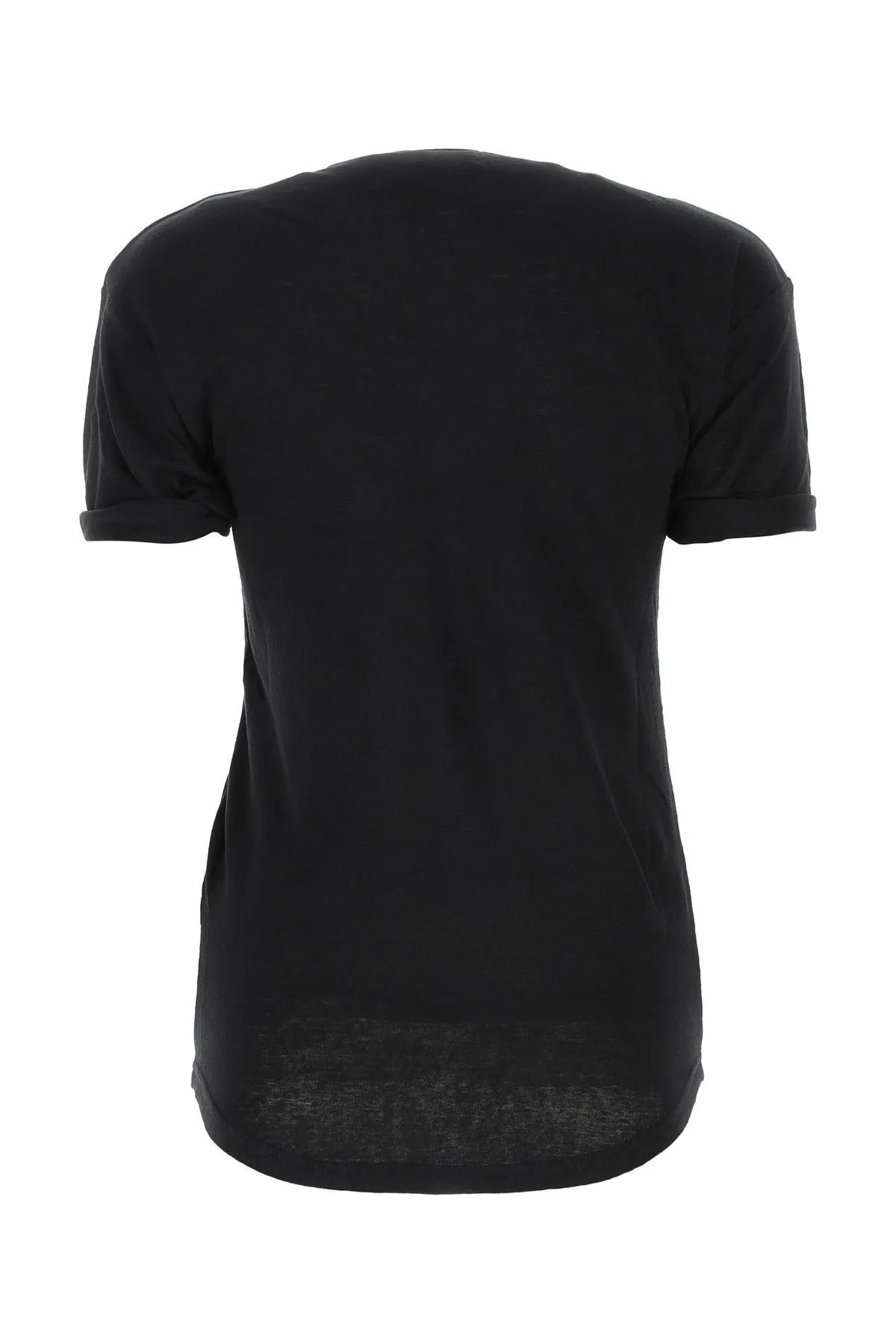 Isabel Marant Étoile Marant Etoile Koldi Logo Cotton T Shirt In Black