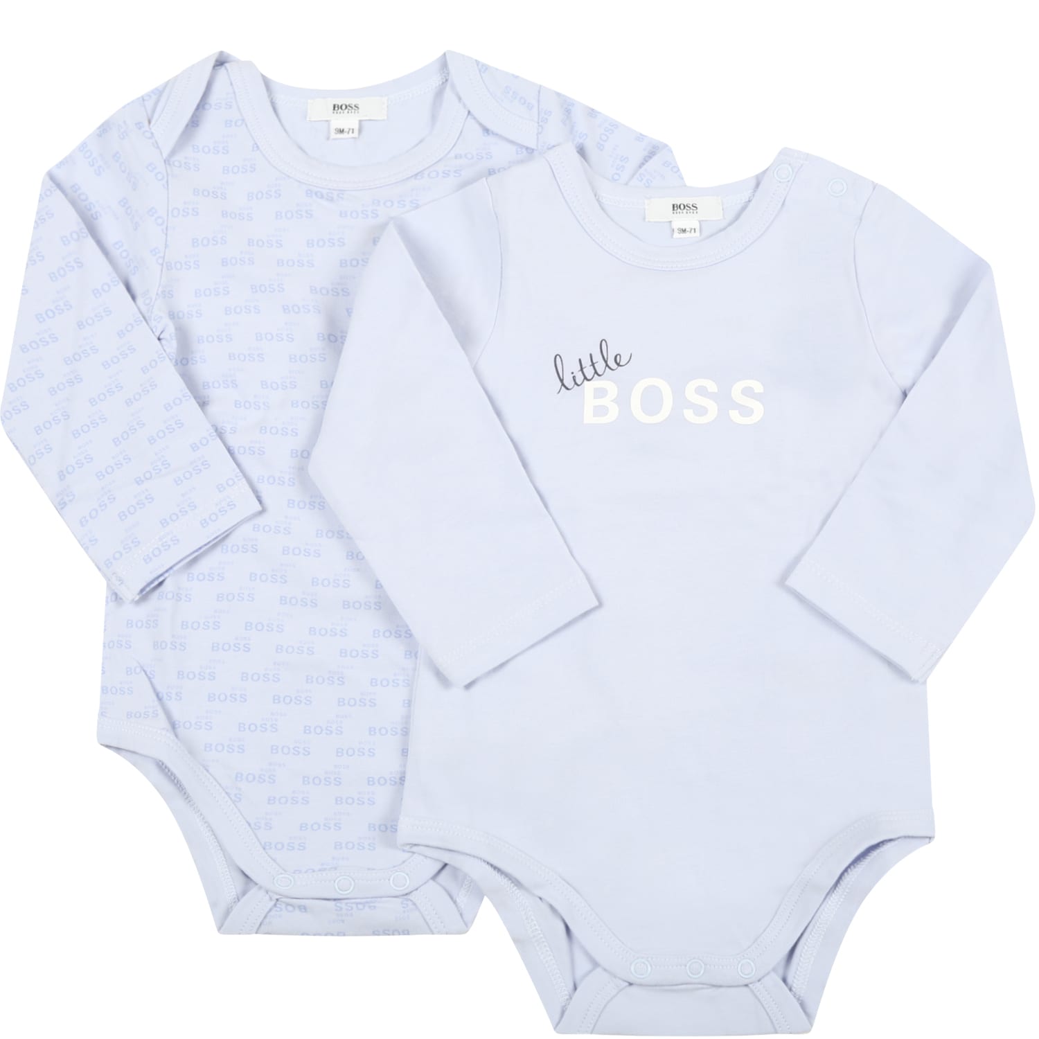 Hugo Boss Light Blue Set For Baby Boy With Logos