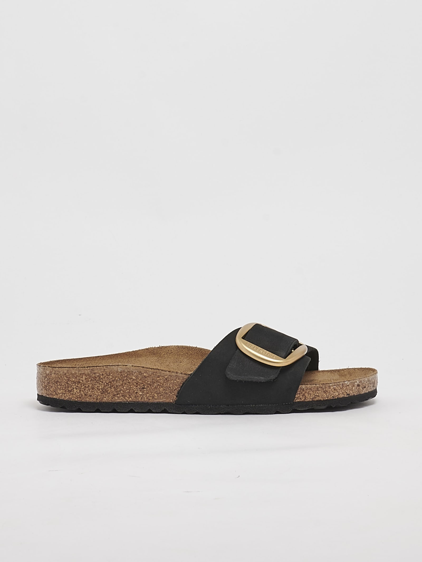Birkenstock Madrid Big Buckle In Nero