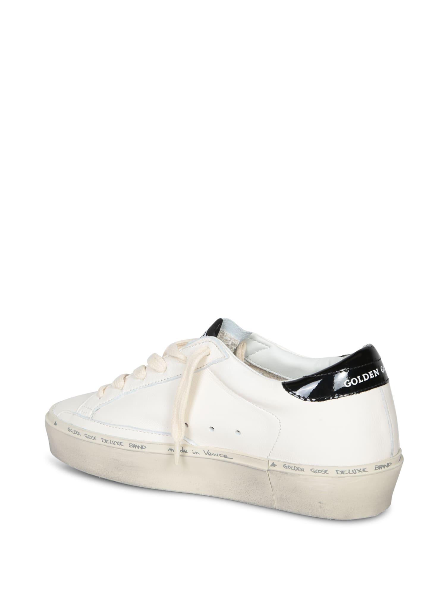 Golden Goose Hi Star Leather Low-top Sneakers In White