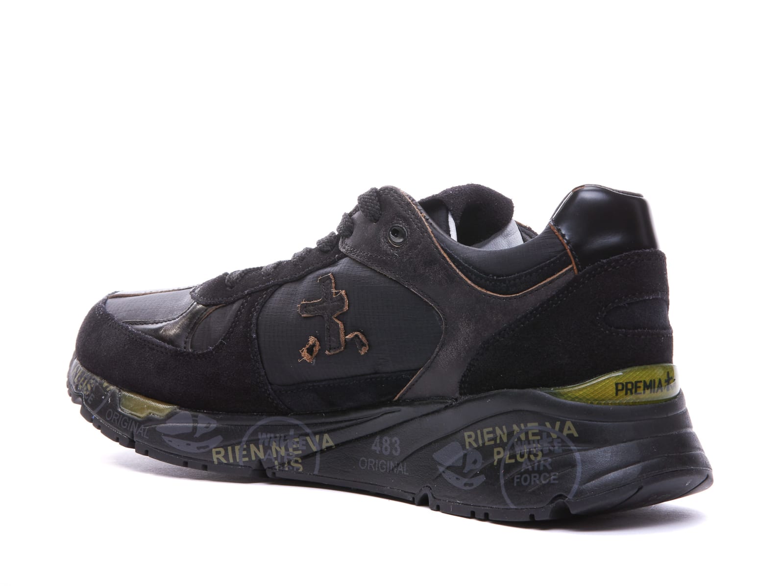 Shop Premiata Mase Sneakers In Nero/marr