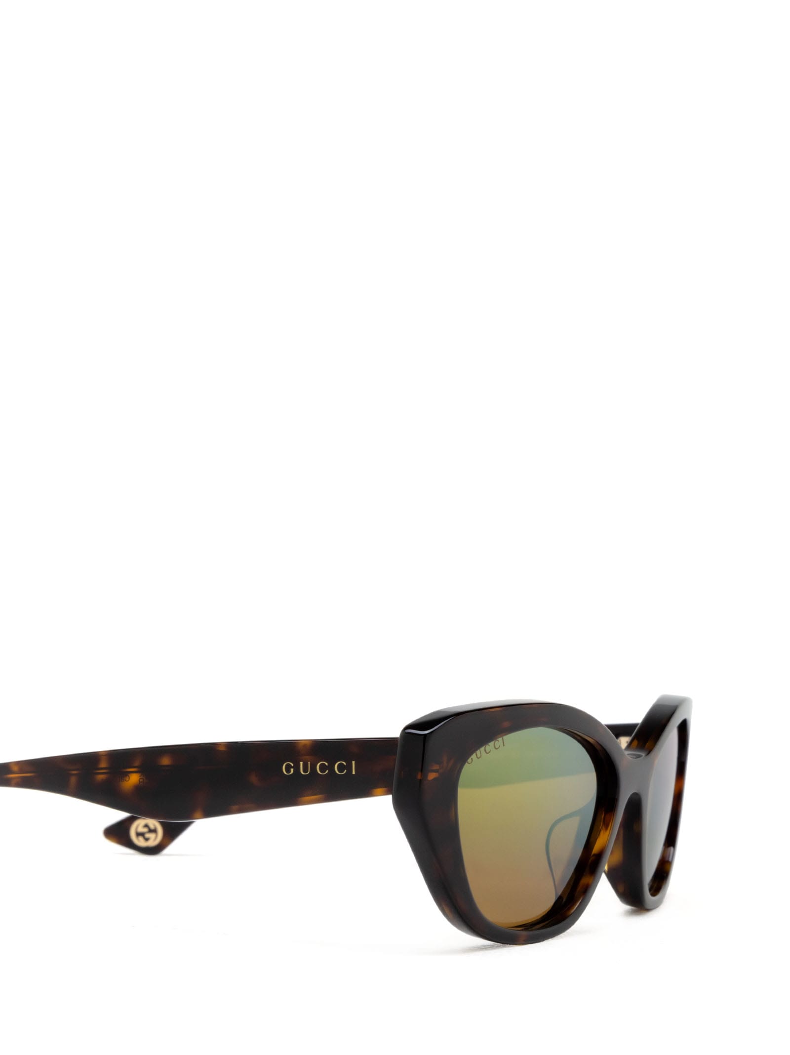 Shop Gucci Gg1638sa Havana Sunglasses
