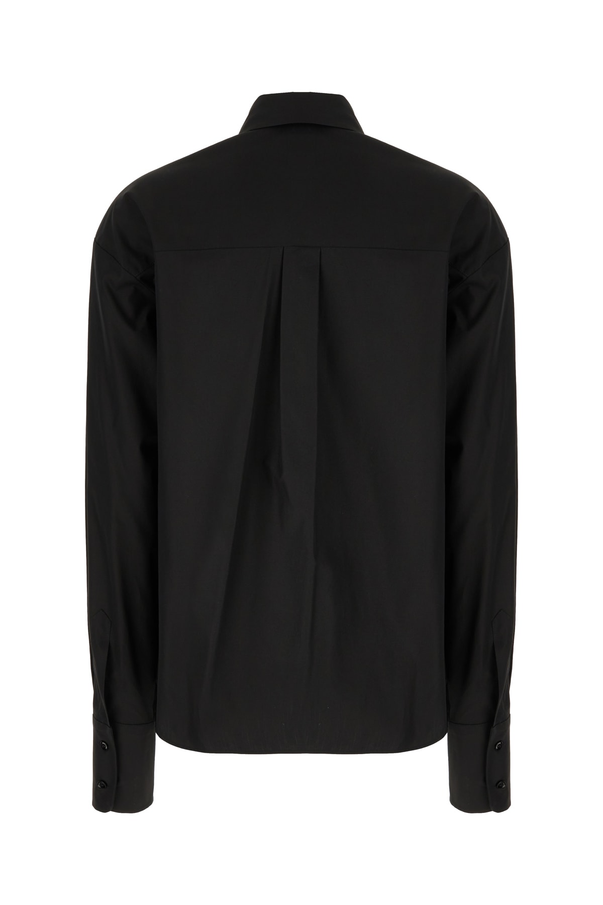 Shop Sportmax Black Poplin Shirt In Nero