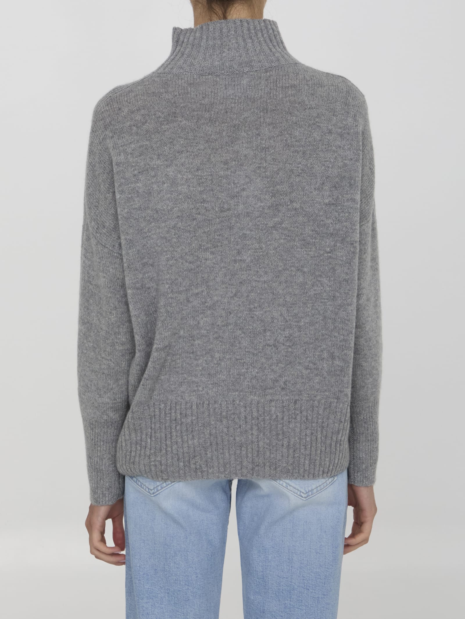 Shop Allude Cashmere Jumper In Grey