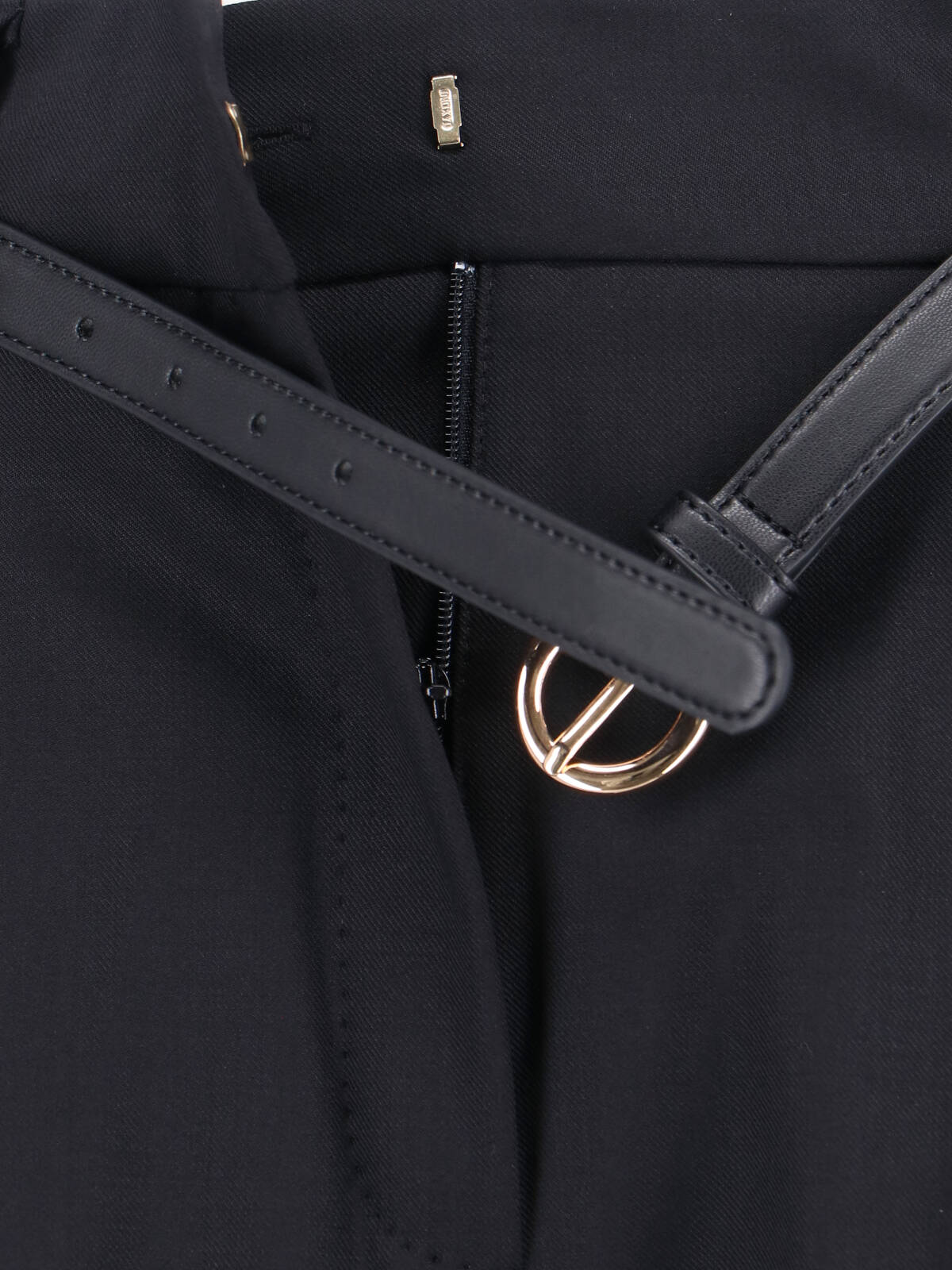 Max Mara Belted Pants In Black
