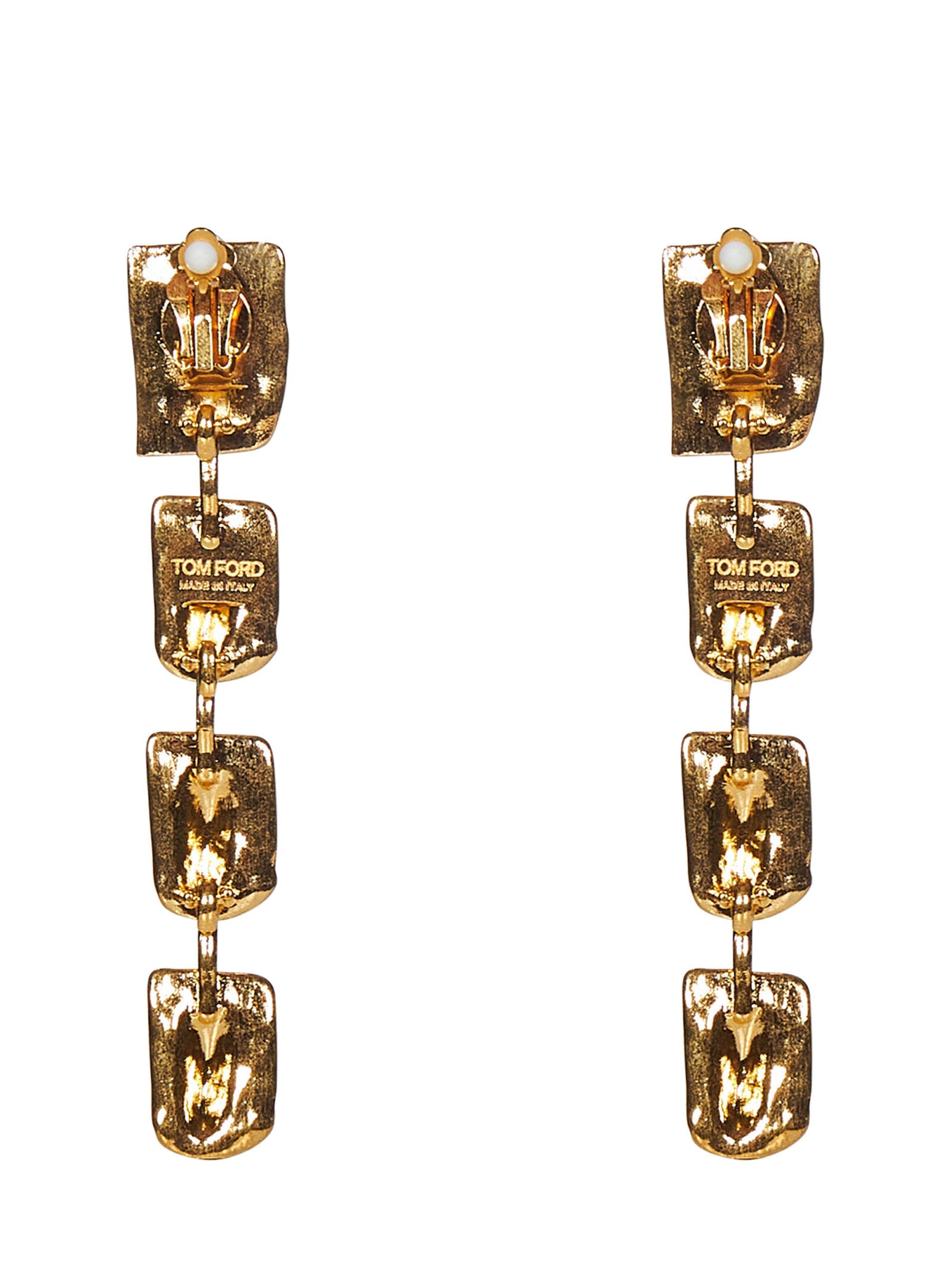 Shop Tom Ford Earrings In Gold
