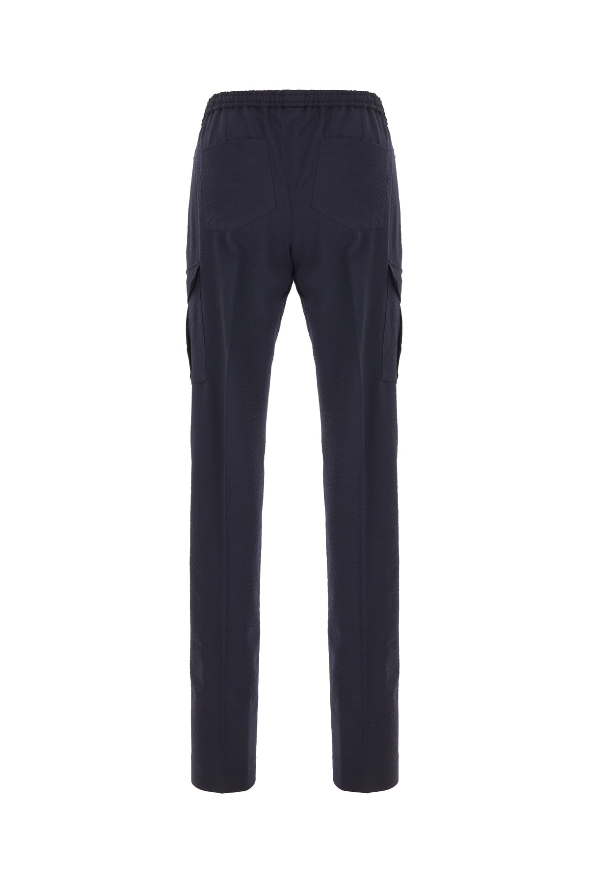 Pt Torino Joggers Wool Elastic Waistband In Blue