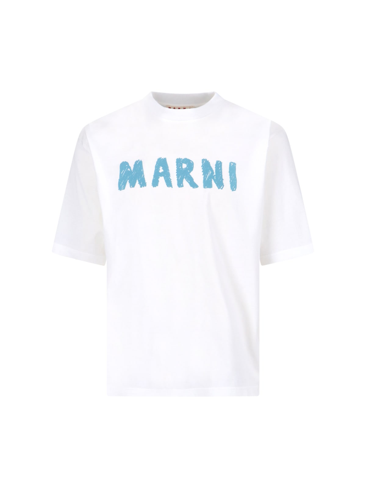 Shop Marni Printed T-shirt In White