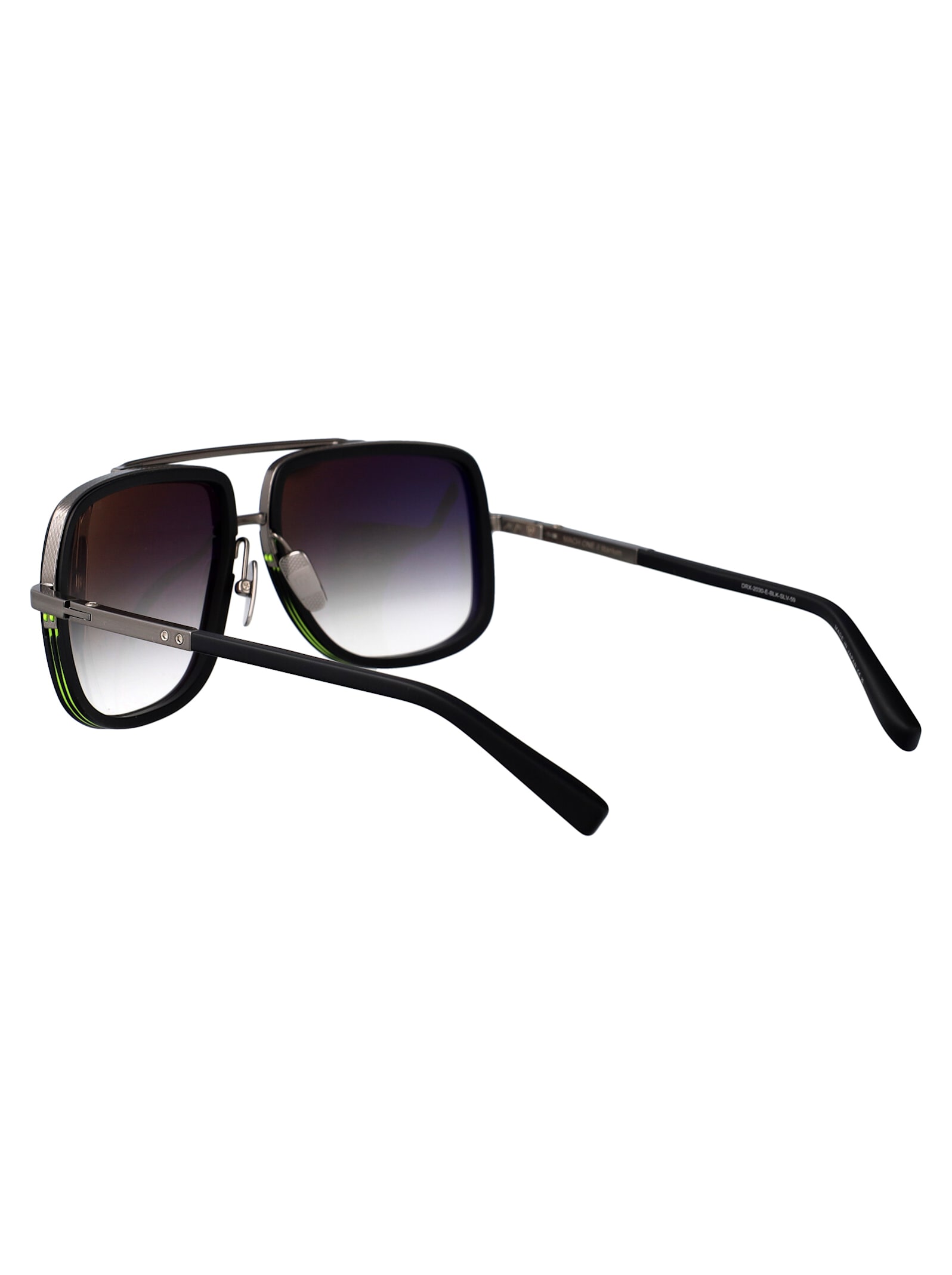 Dita Mach-one Sunglasses In Matte Black-antique Silver W/ Dark Grey To Clear - Ar