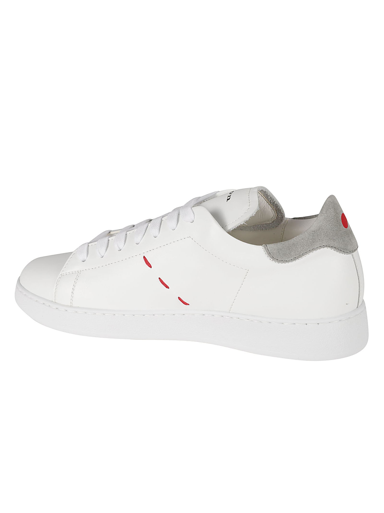 Shop Kiton 0001 Sneakers In Bianco