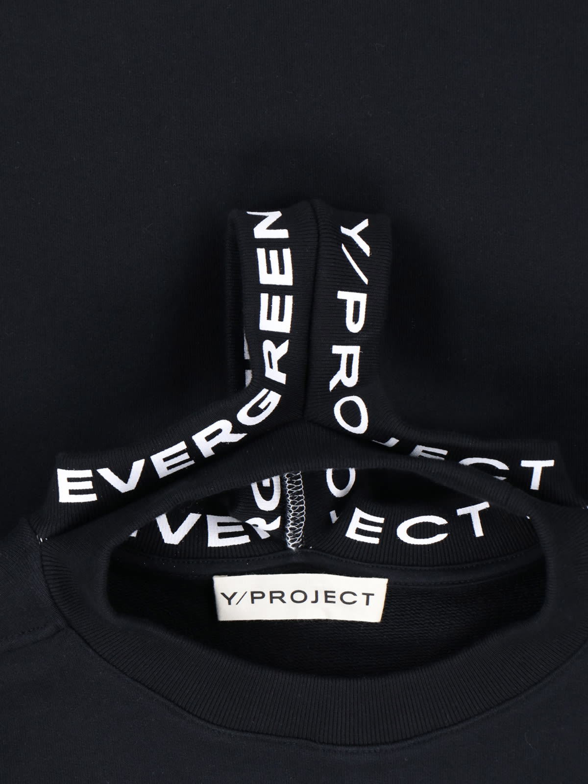 Shop Y/project Logo Crew Neck Sweatshirt In Black