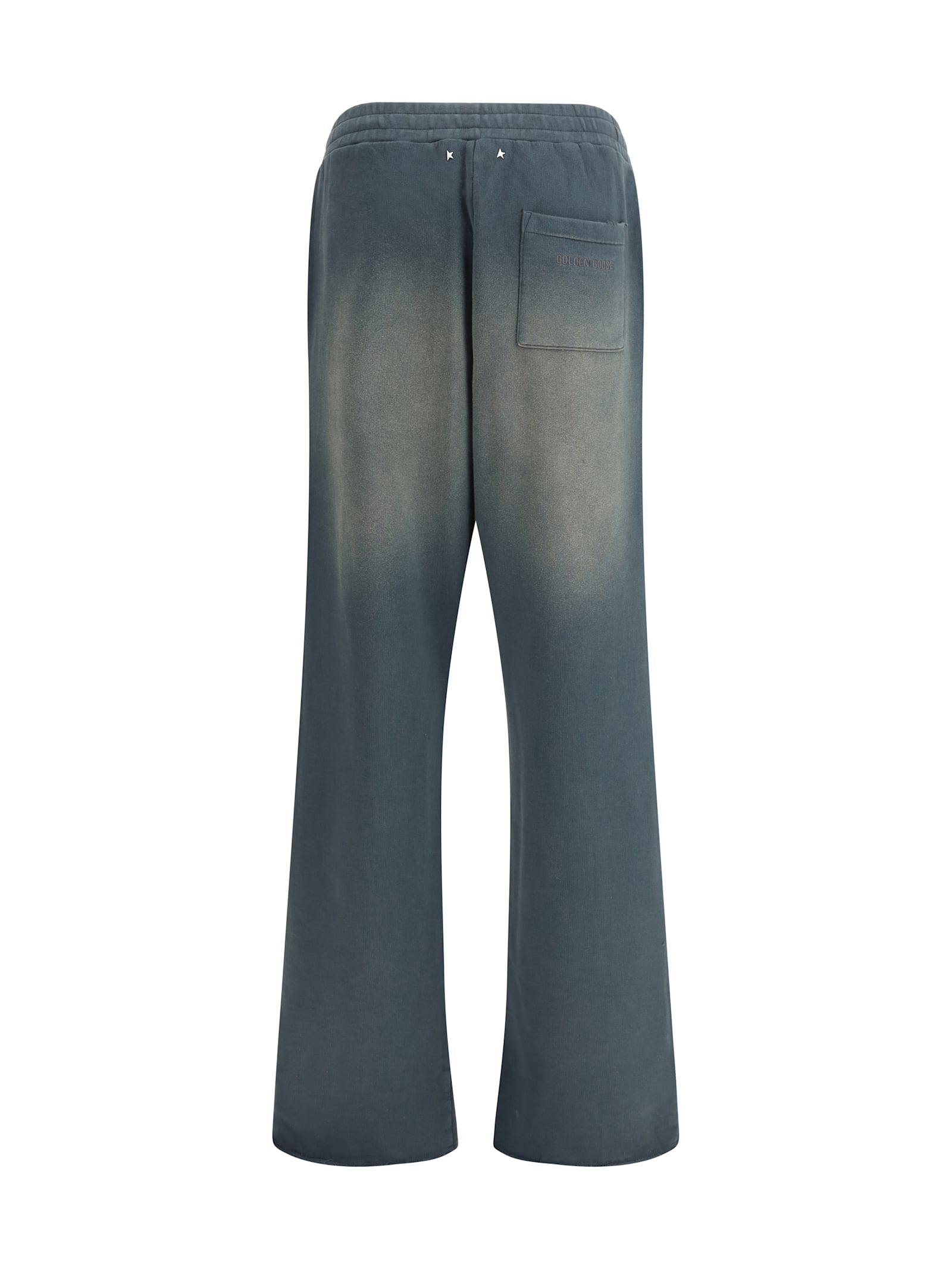 Golden Goose Deluxe Brand Slate Cotton Niccolò Joggers In Blue