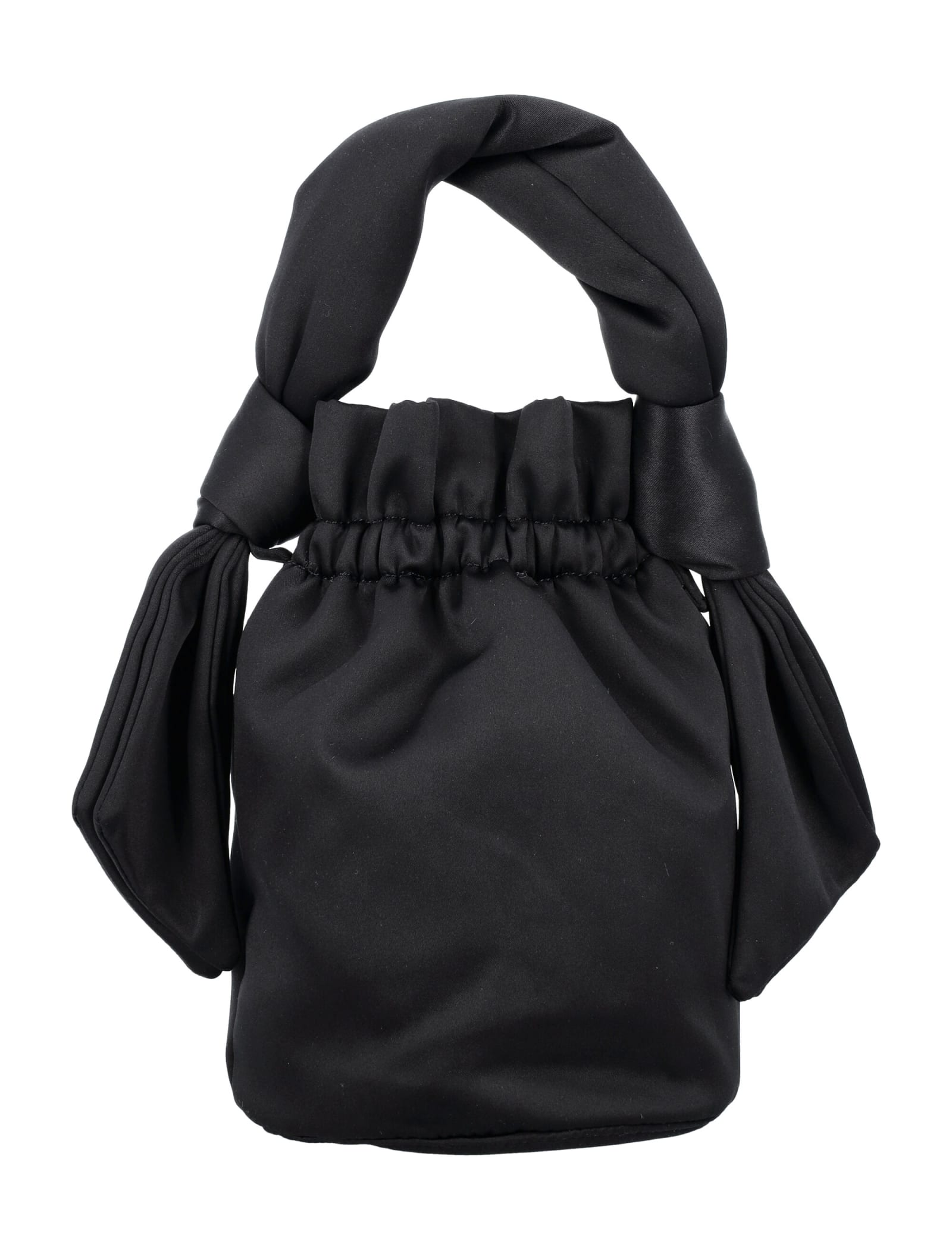 Small Black Knot Bucket Bag